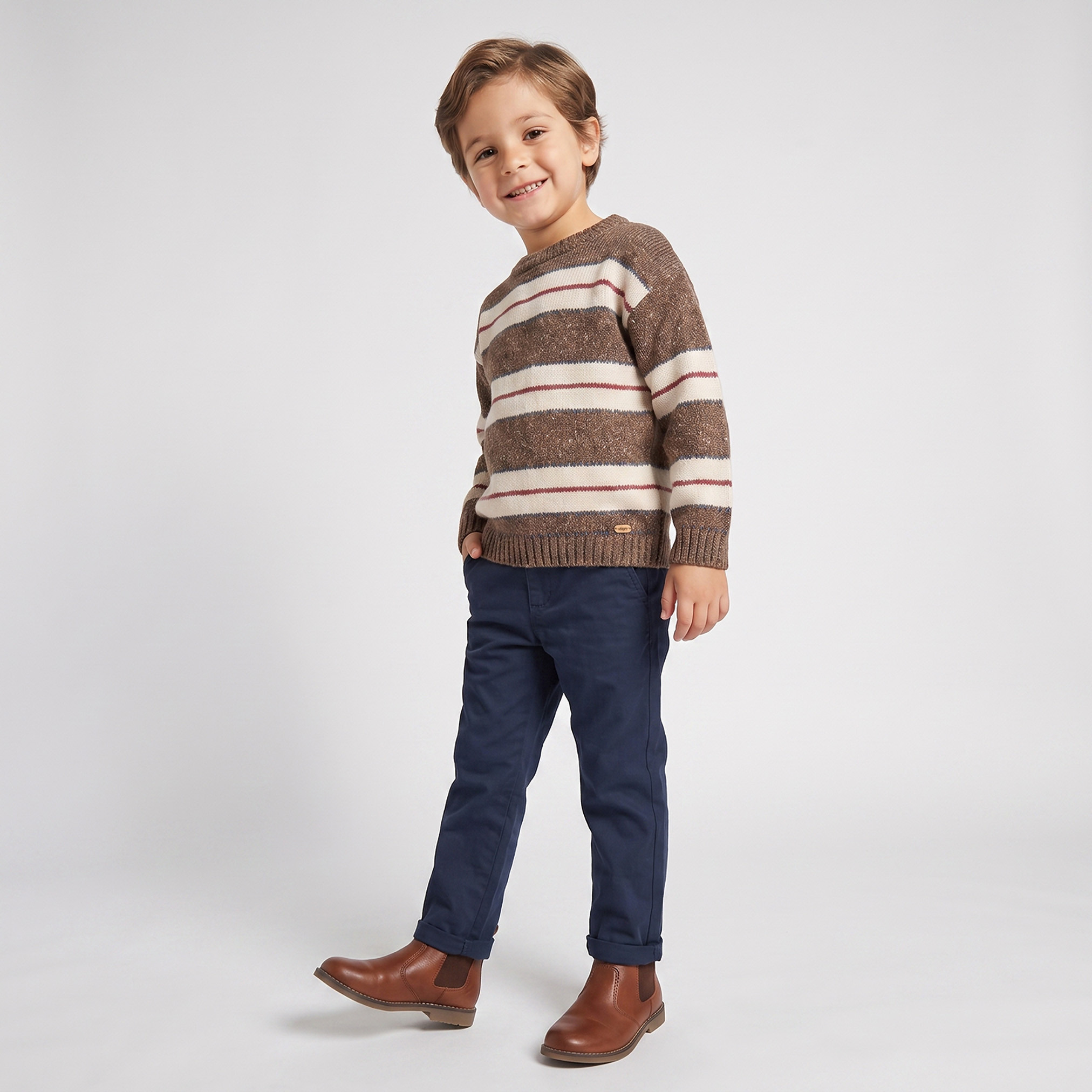 Eligo Striped Cardigan with Long Sleeves-baby-boys-clothing-winterwear-jumpersandcardigans-image-2