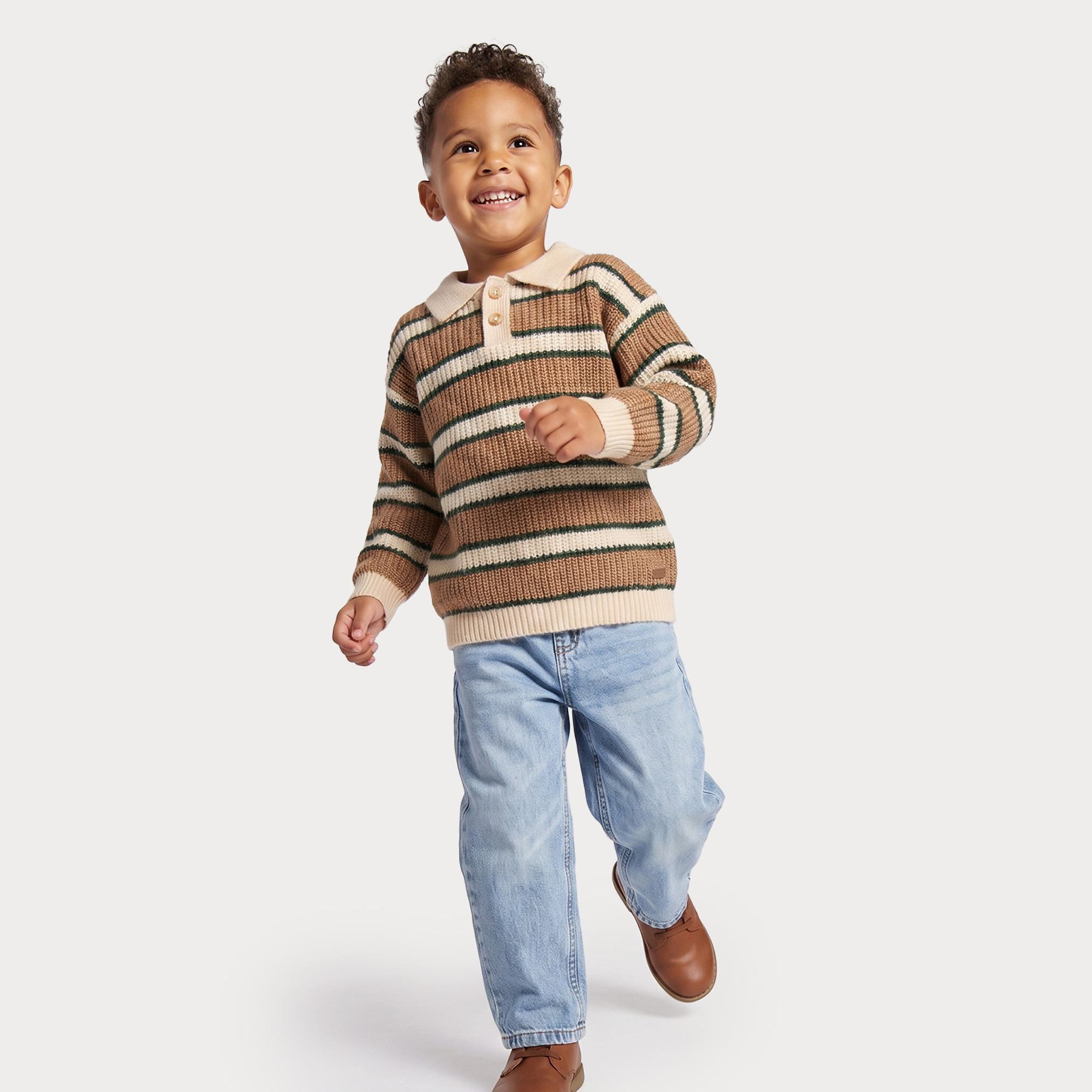 كنزة مخططة بأكمام طويلة من إليجو-baby-boys-clothing-winterwear-jumpersandcardigans-image-2