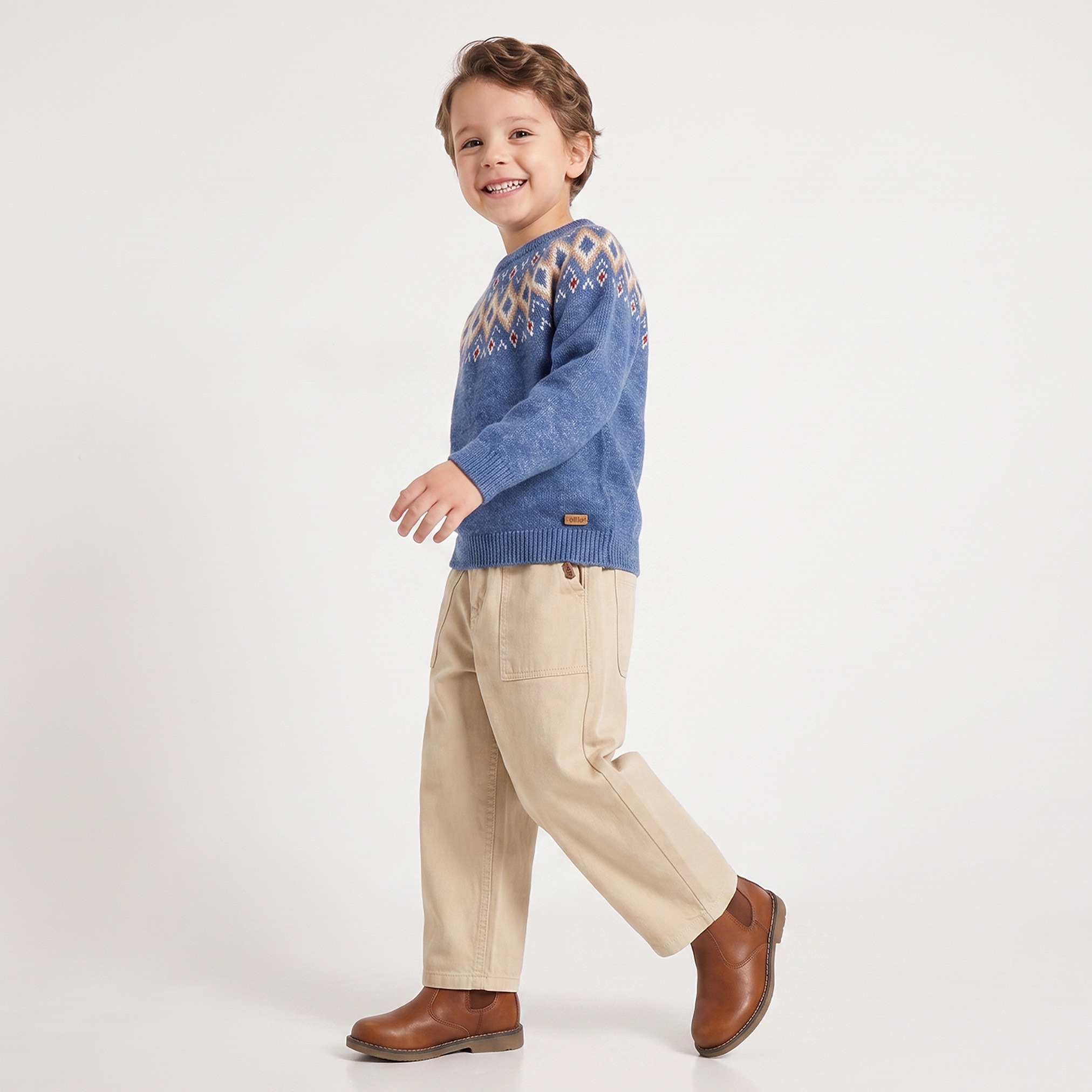 كنزة منقوشة بأكمام طويلة من إليجو-baby-boys-clothing-winterwear-jumpersandcardigans-image-4