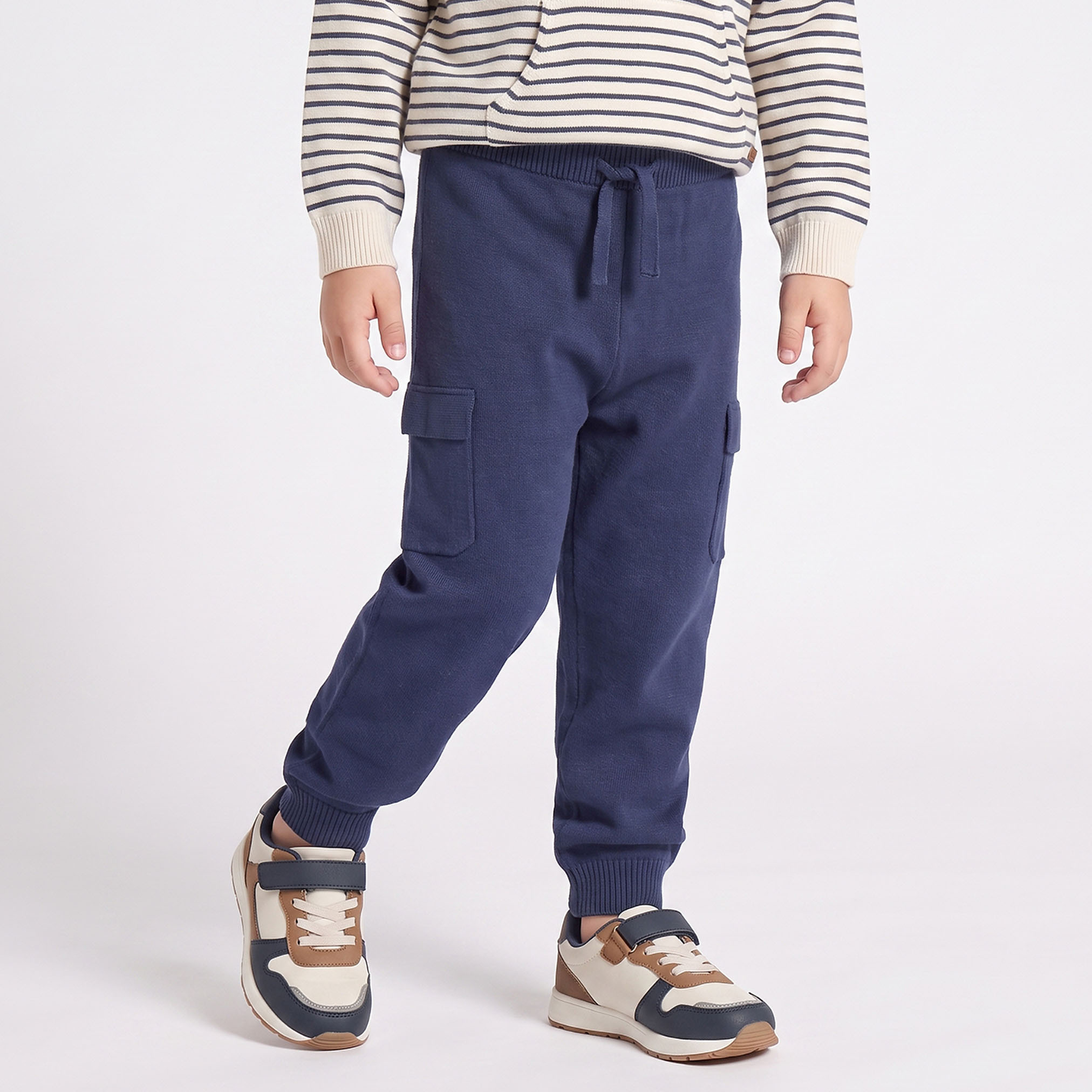 Hooded Long Sleeves Sweatshirt and Trousers Set with Stripes-boys-clothing-setsandcoords-image-3