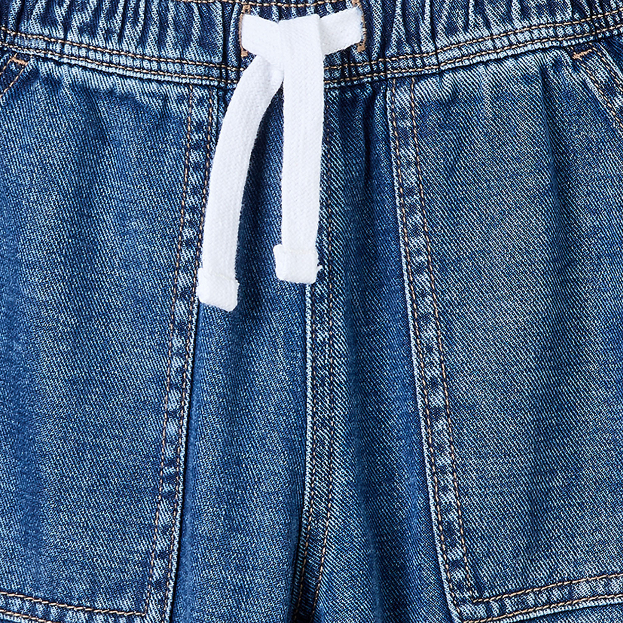 Juniors Drawstring Waistband Jeans with Pockets-boys-clothing-bottoms-jeans-image-4