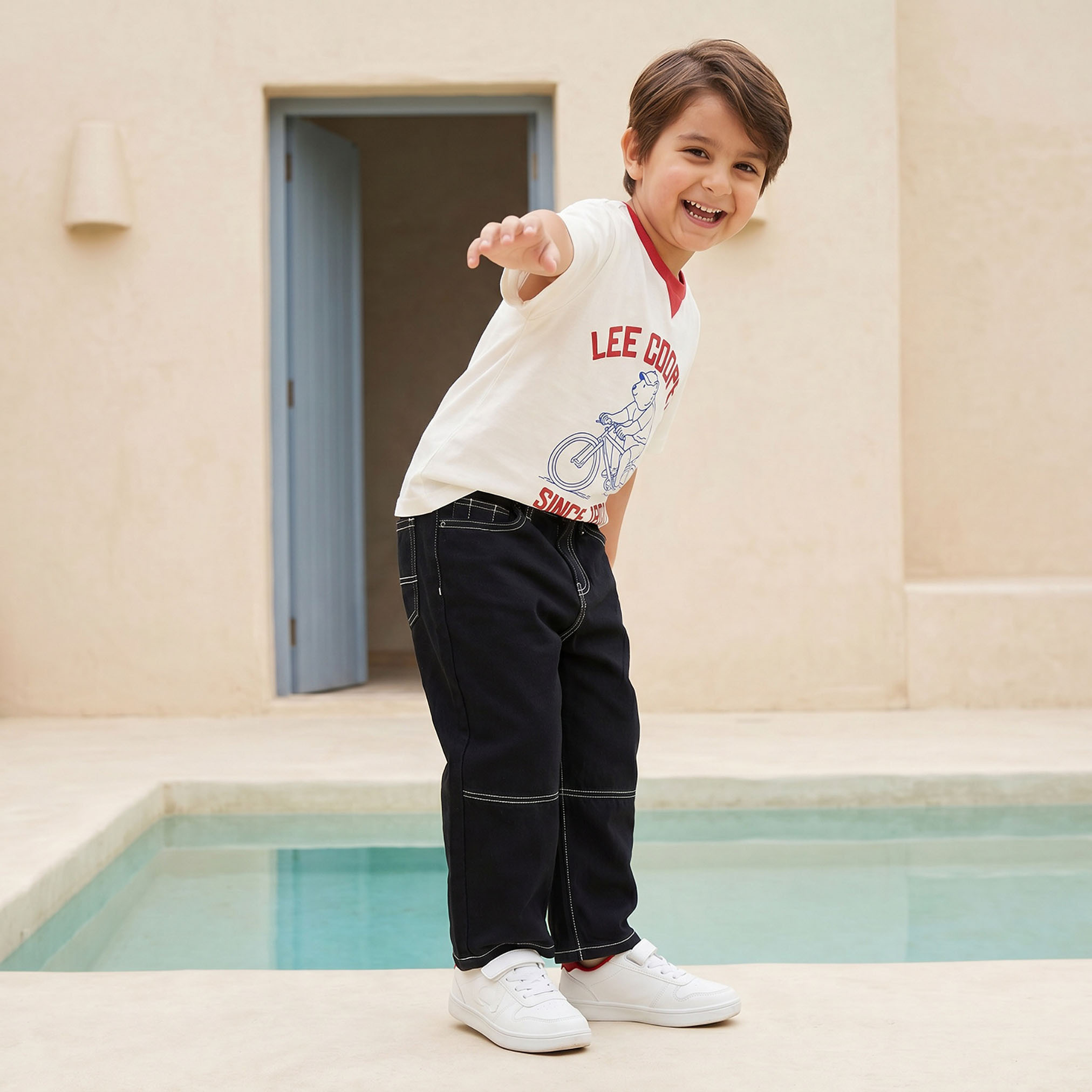 Juniors Jeans with Contrast Stitching-boys-clothing-bottoms-jeans-image-2