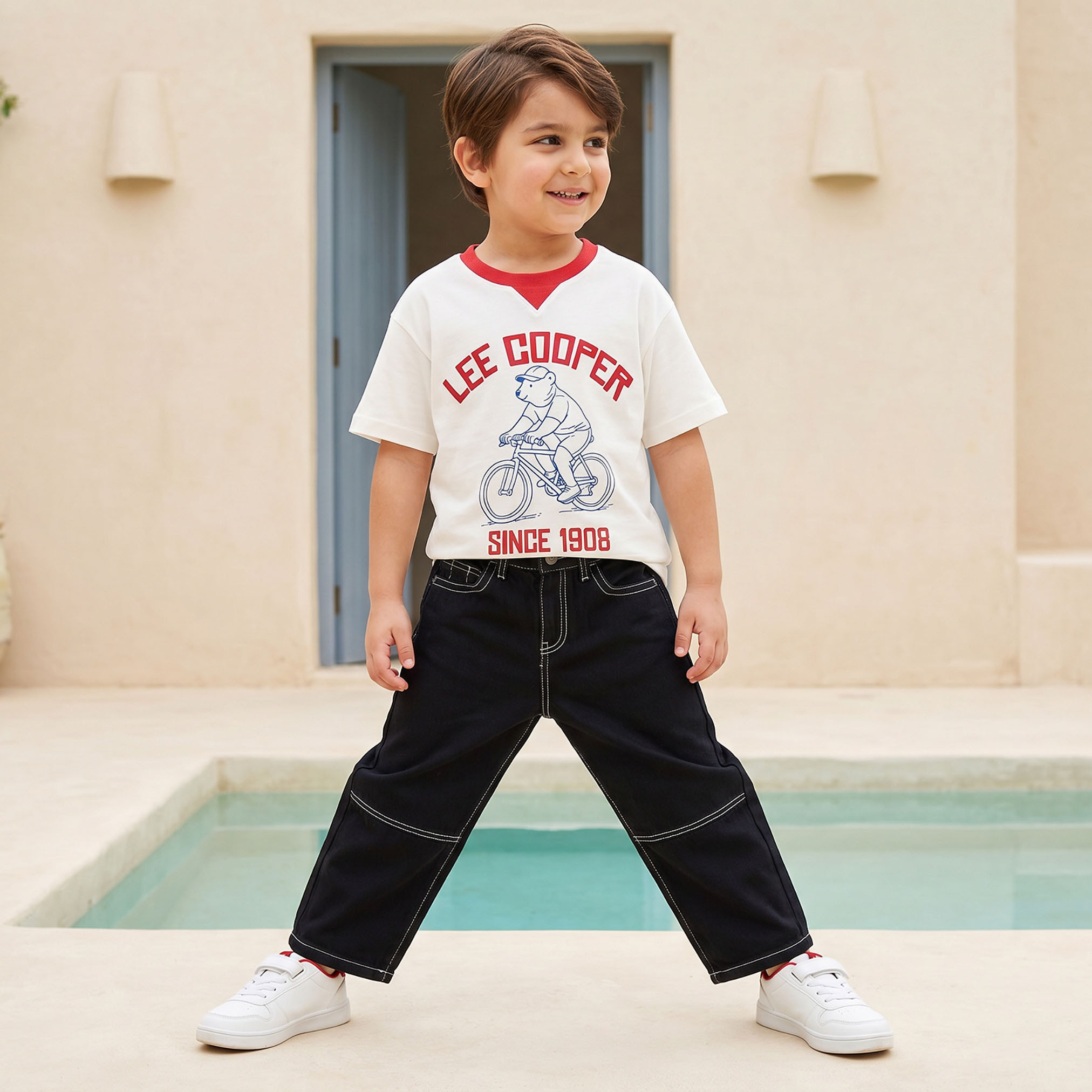 Juniors Jeans with Contrast Stitching-boys-clothing-bottoms-jeans-image-5