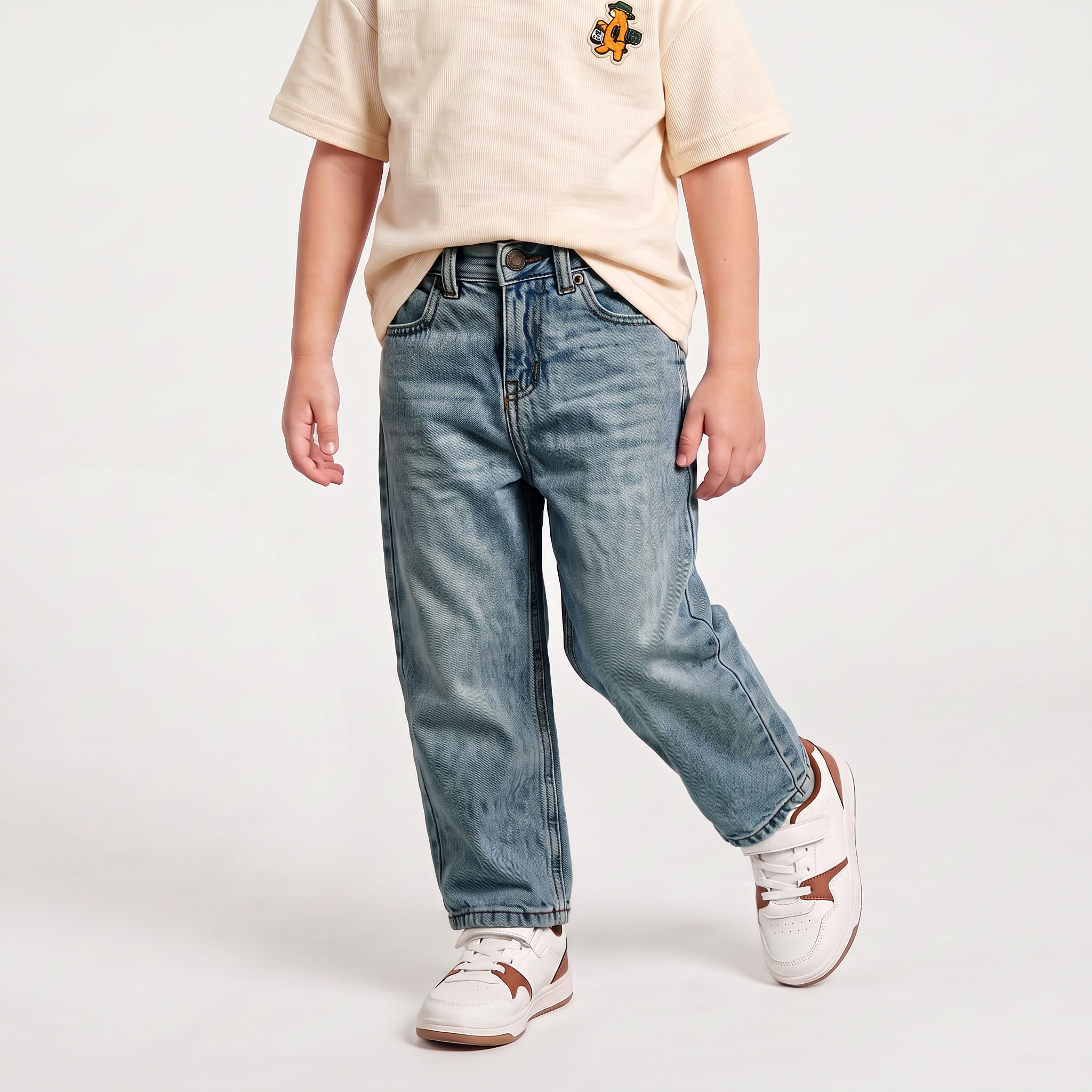 Juniors Jeans with Pockets-boys-clothing-bottoms-jeans-image-1