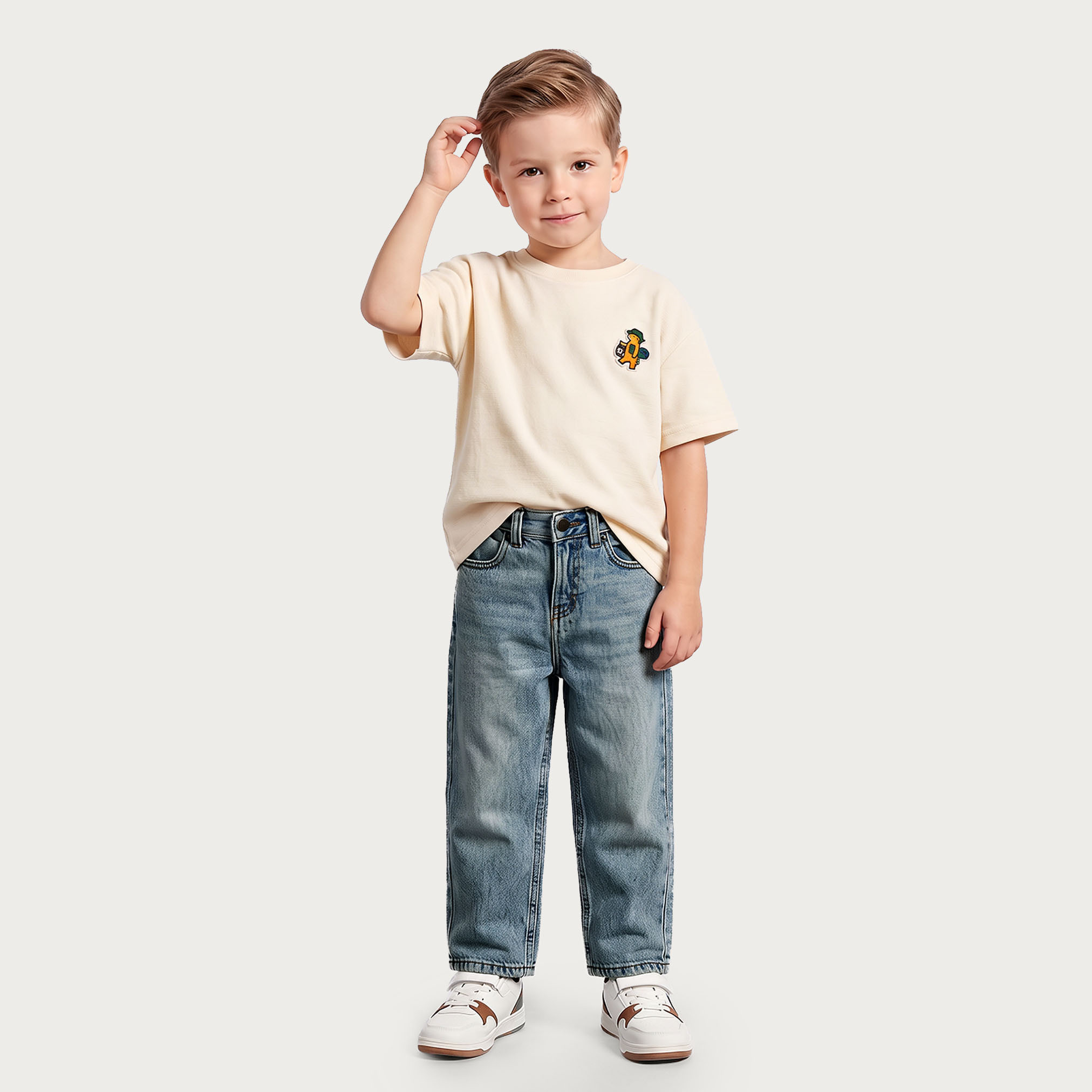 Juniors Jeans with Pockets-boys-clothing-bottoms-jeans-image-5