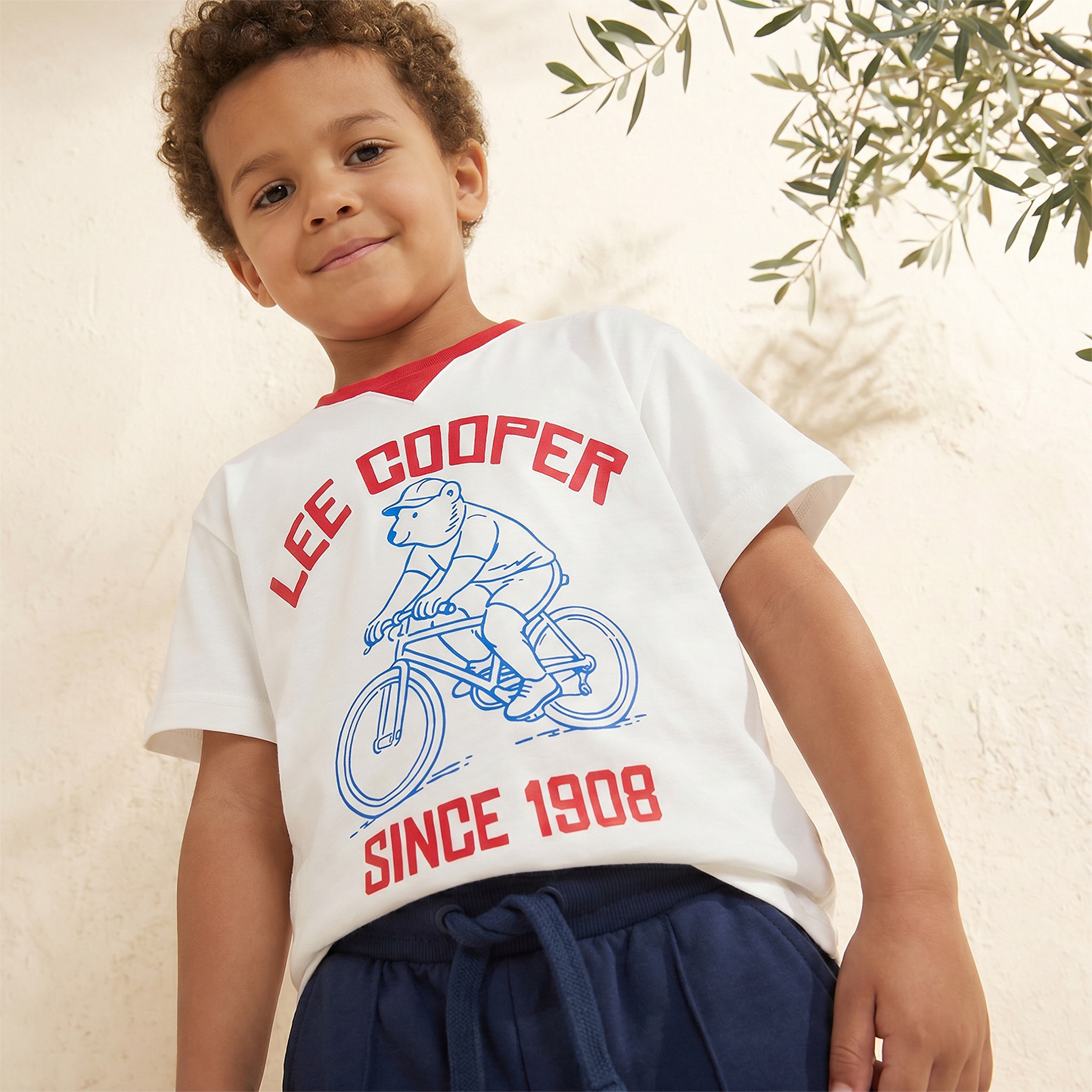 Lee Cooper Crew Neck Short Sleeves T-shirt with Bear Print-boys-clothing-tshirtsandpolos-image-6