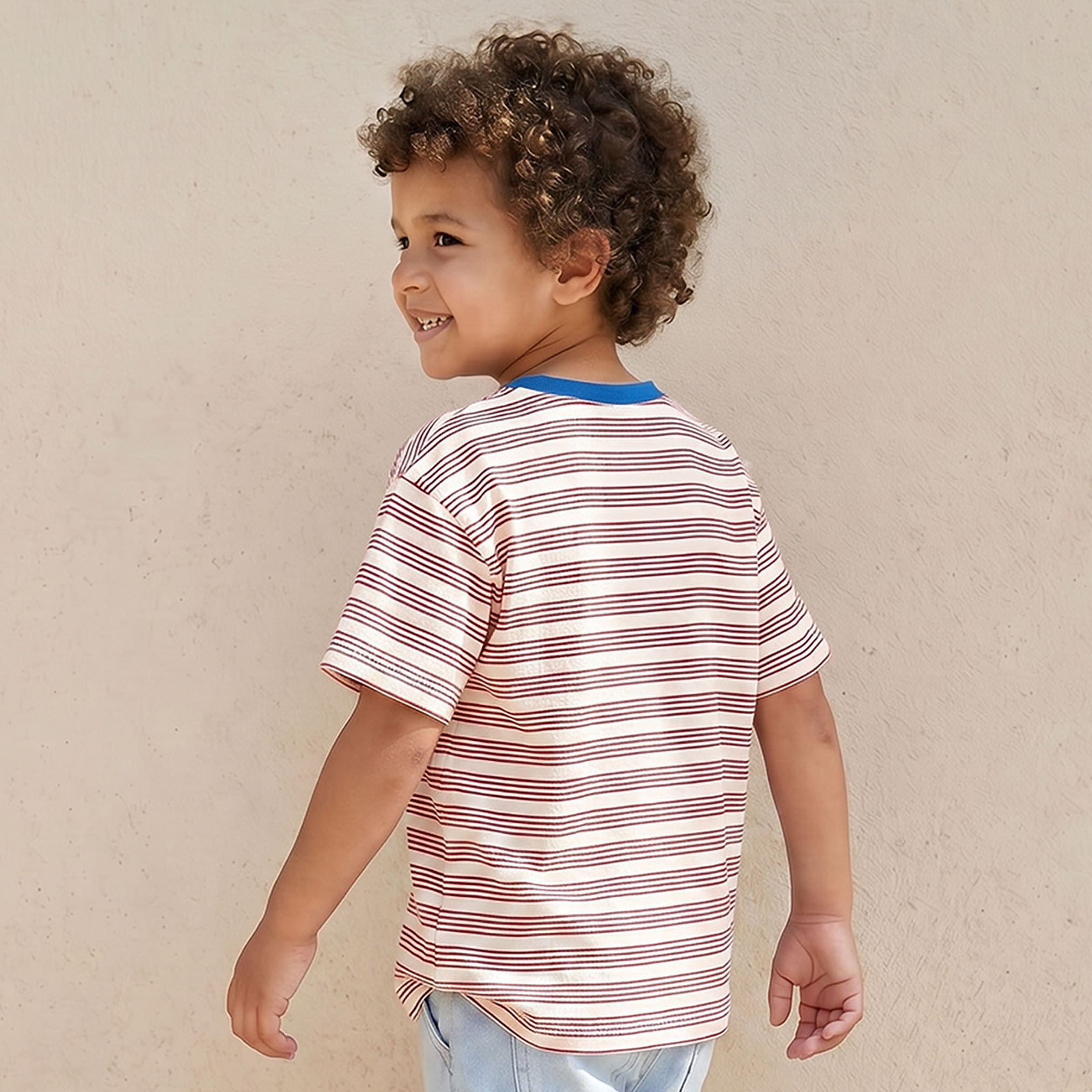 Lee Cooper Crew Neck Short Sleeves T-shirt with Stripes-boys-clothing-tshirtsandpolos-image-3