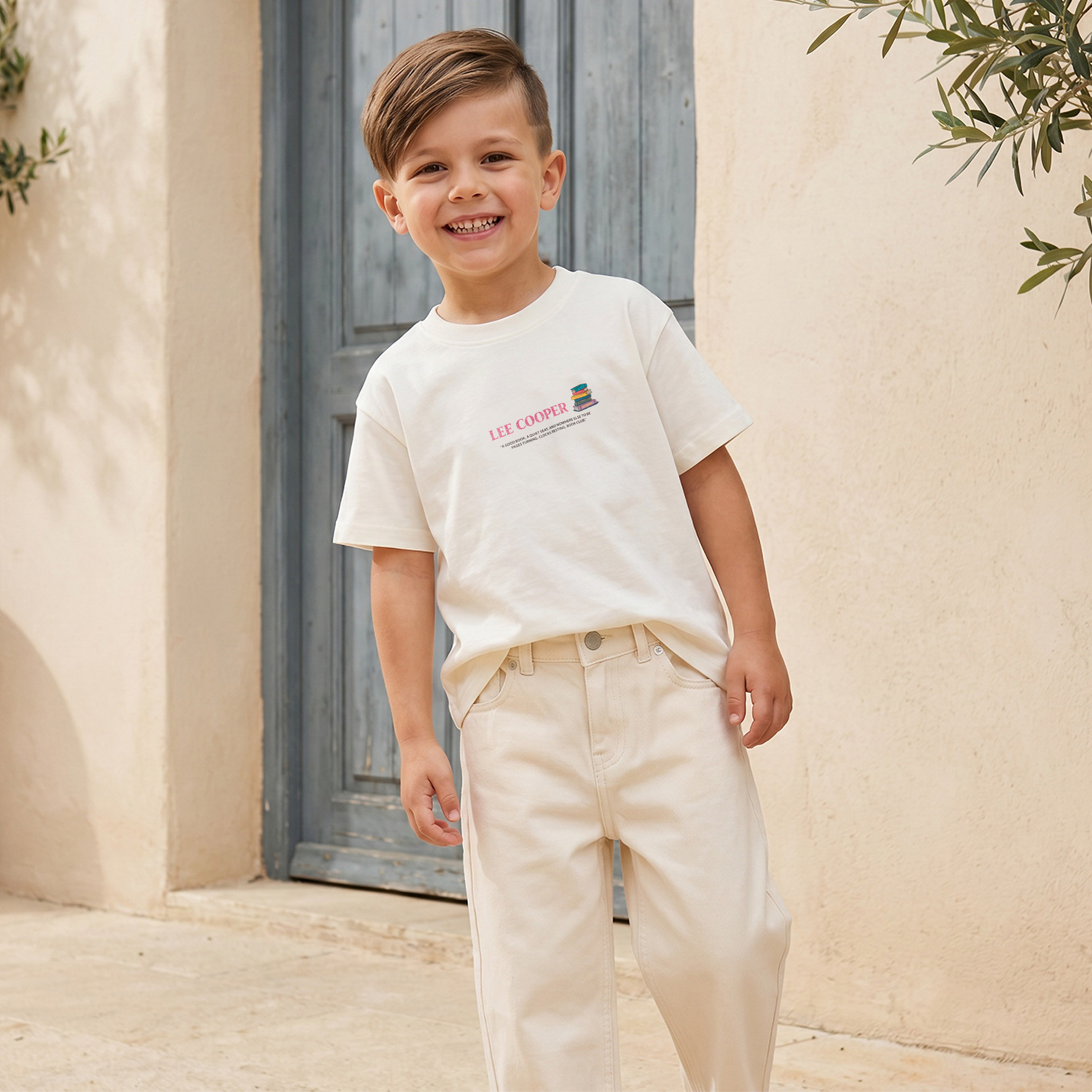 تيشيرت بياقة ضيقة وأكمام قصيرة وطبعات من لي كوبر-boys-clothing-tshirtsandpolos-image-2
