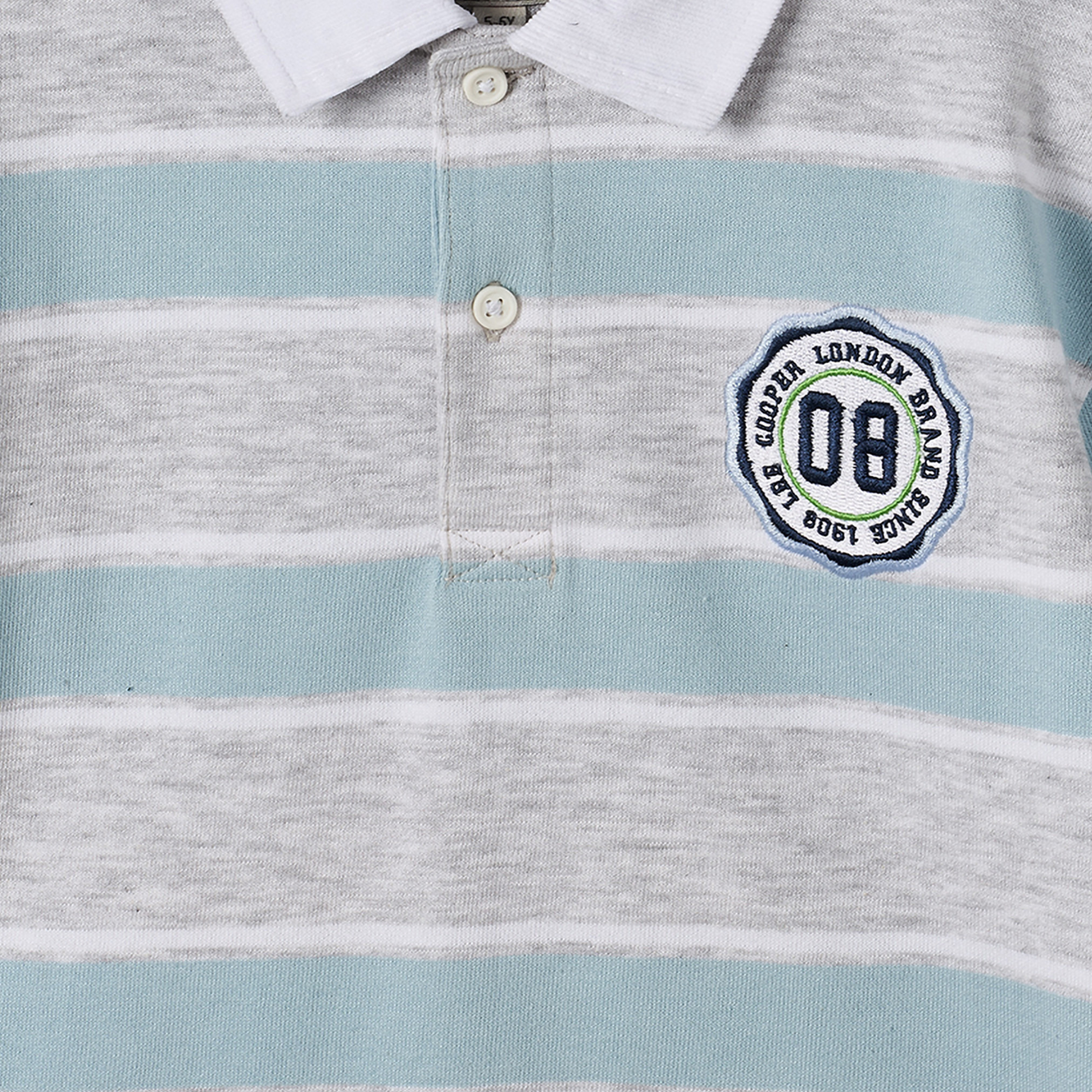 Lee Cooper Collar Long Sleeves T-shirt with Stripes-boys-clothing-tshirtsandpolos-image-4