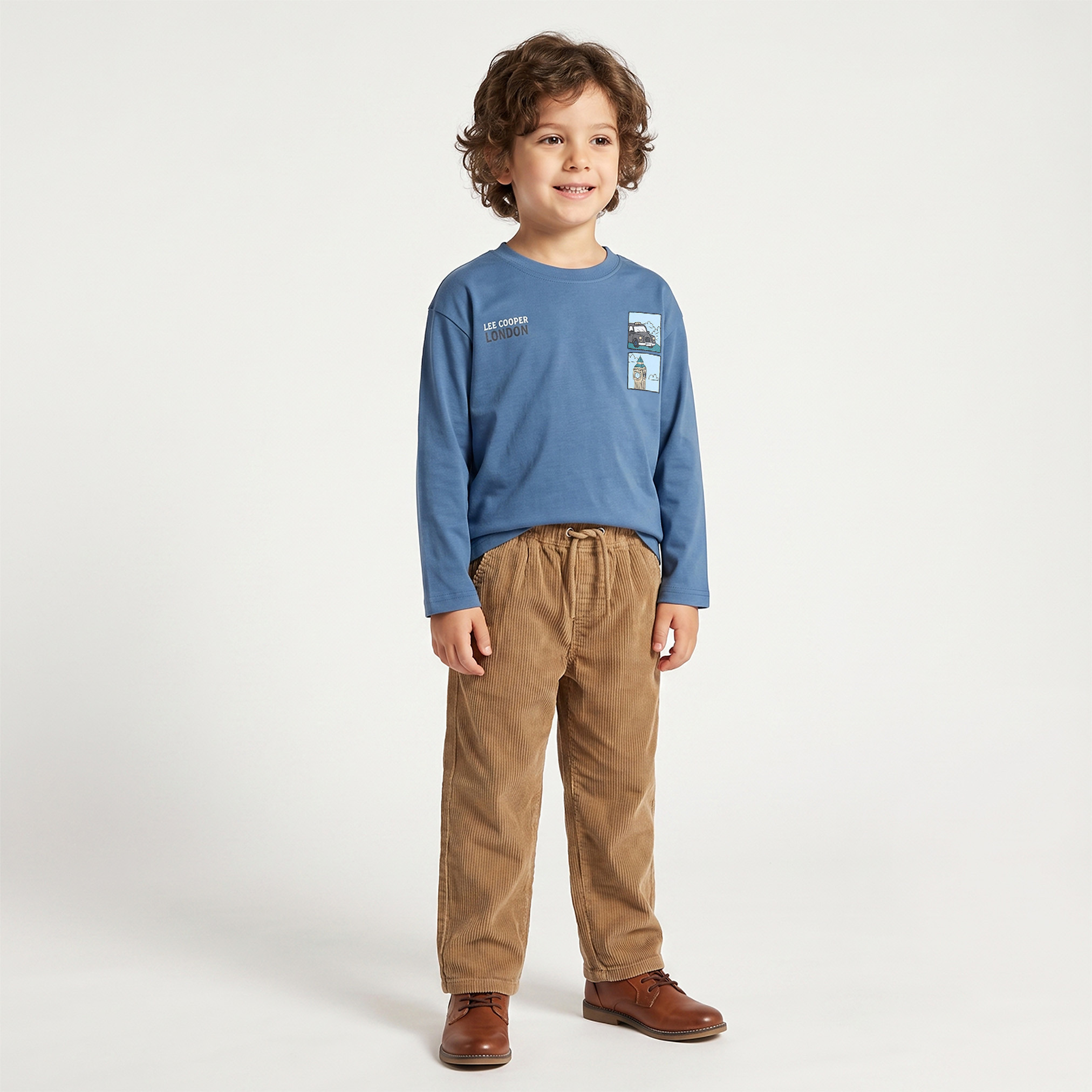 تيشيرت بياقة ضيقة وأكمام طويلة وطبعات جرافيك من لي كوبر-boys-clothing-tshirtsandpolos-image-6