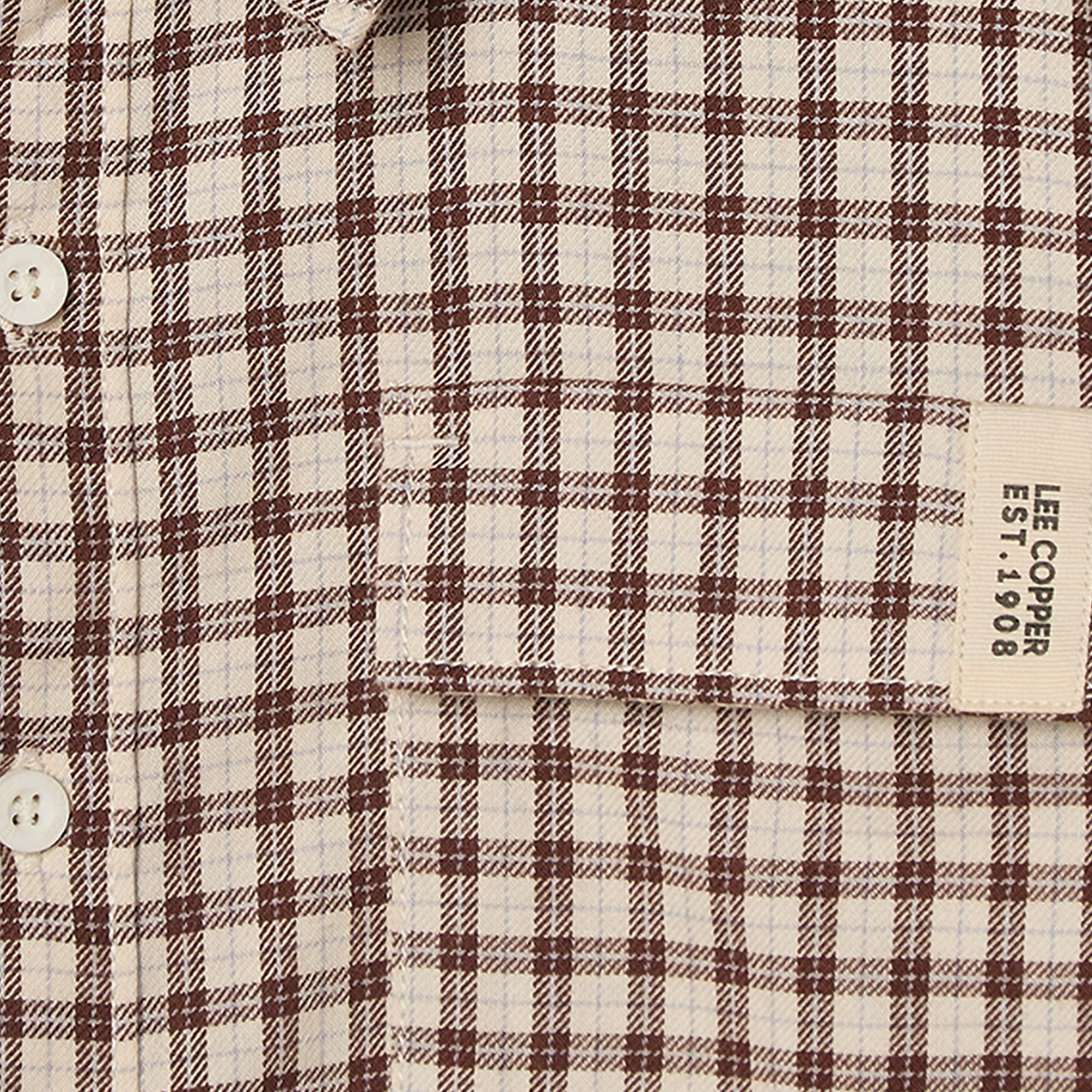 Lee Cooper Long Sleeves Shirt with Checked Design-boys-clothing-shirts-image-3