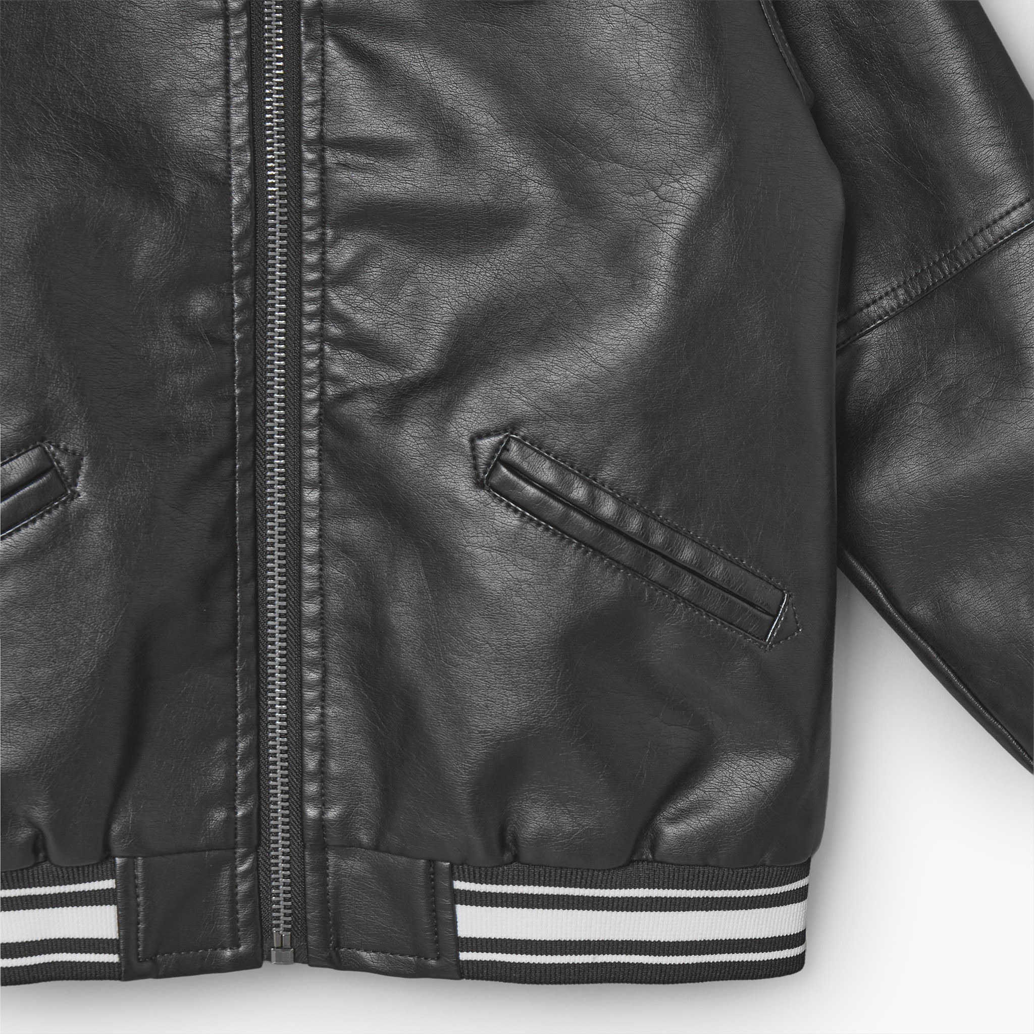 Lee Cooper Collared Bomber Jacket with Zip Closure-boys-clothing-jacketsandcoats-image-5