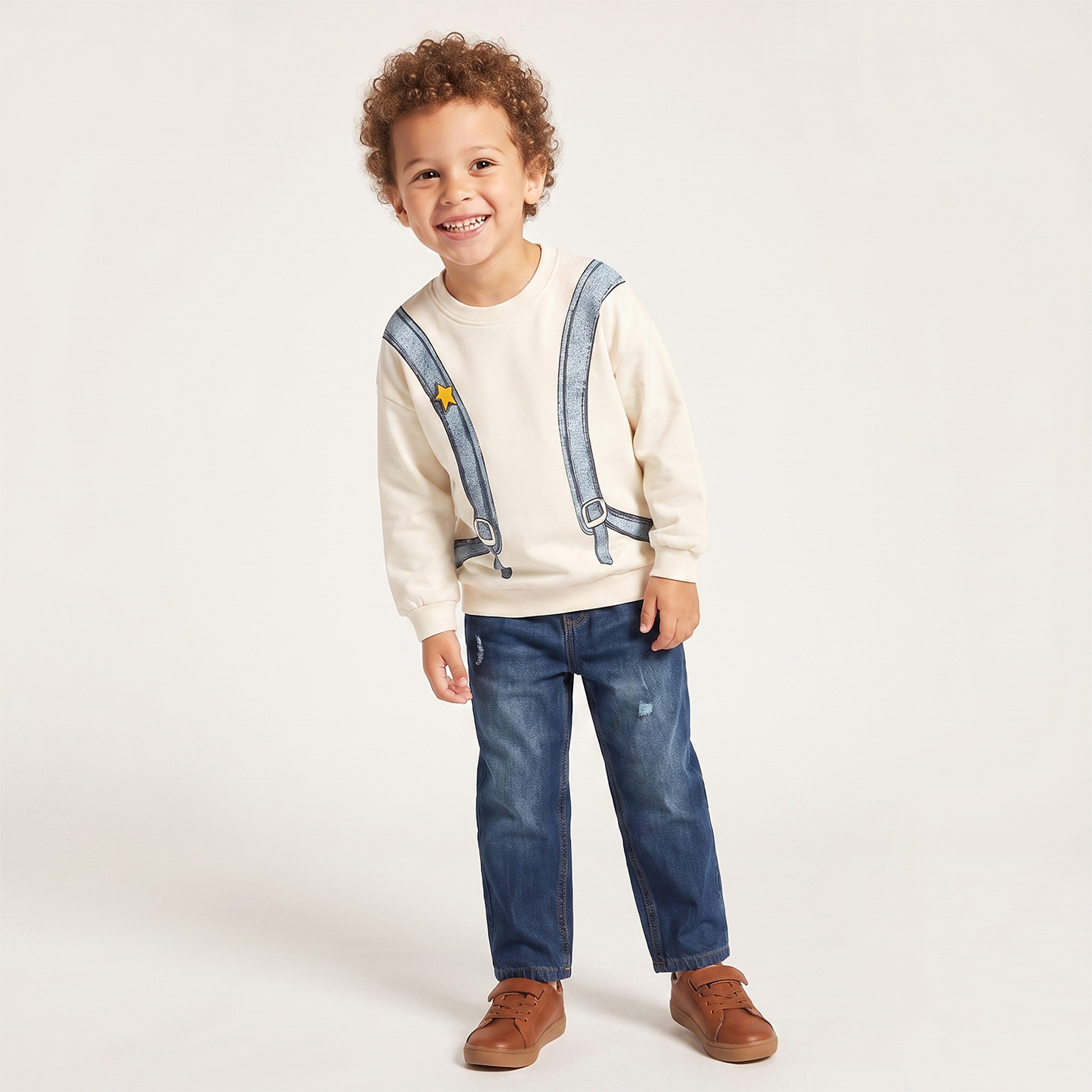 سويت شيرت بأكمام طويلة وطبعات شنطة ظهر من لي كوبر-baby-boys-clothing-winterwear-sweatshirts-image-5