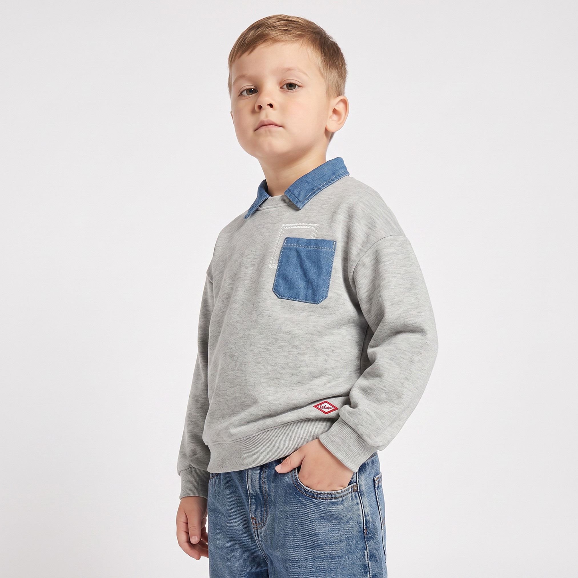 Lee Cooper Sweater with Long Sleeves-baby-boys-clothing-winterwear-sweatshirts-image-1