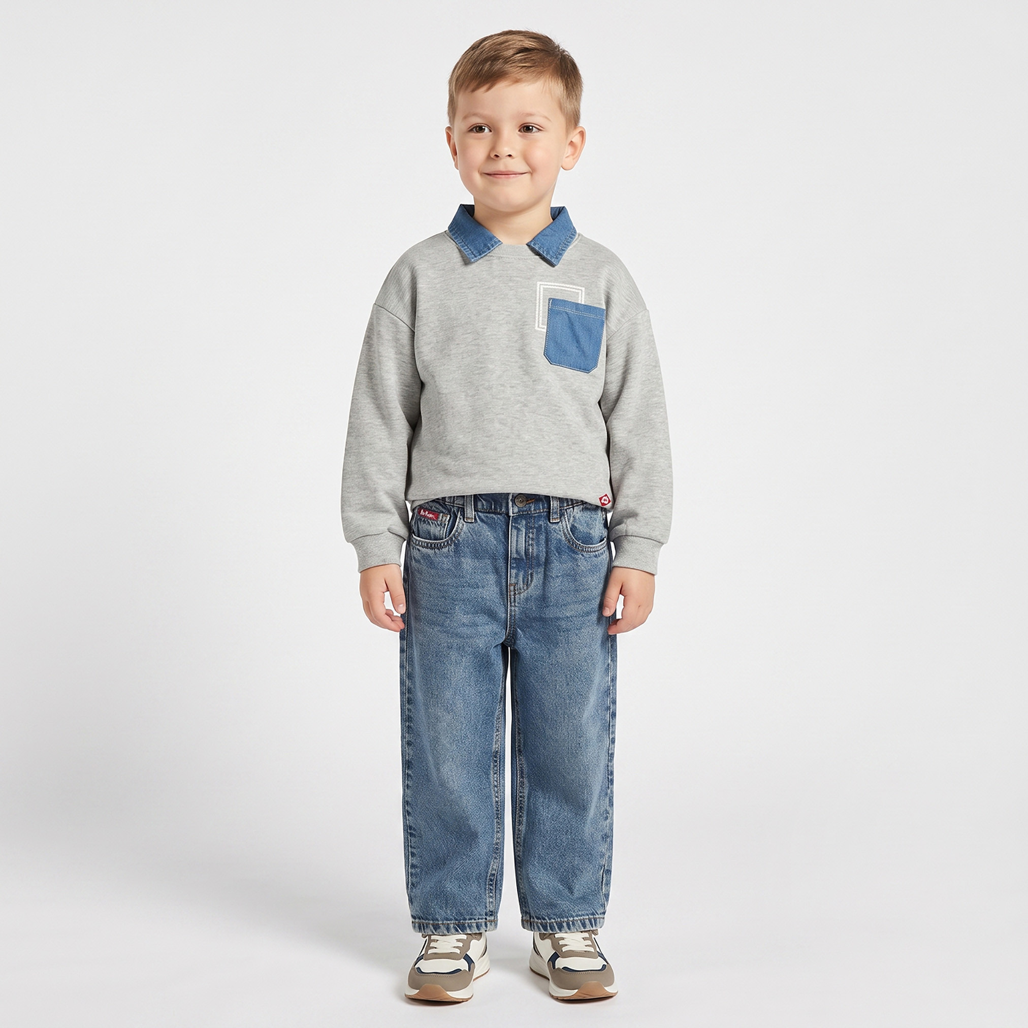 Lee Cooper Sweater with Long Sleeves-baby-boys-clothing-winterwear-sweatshirts-image-5