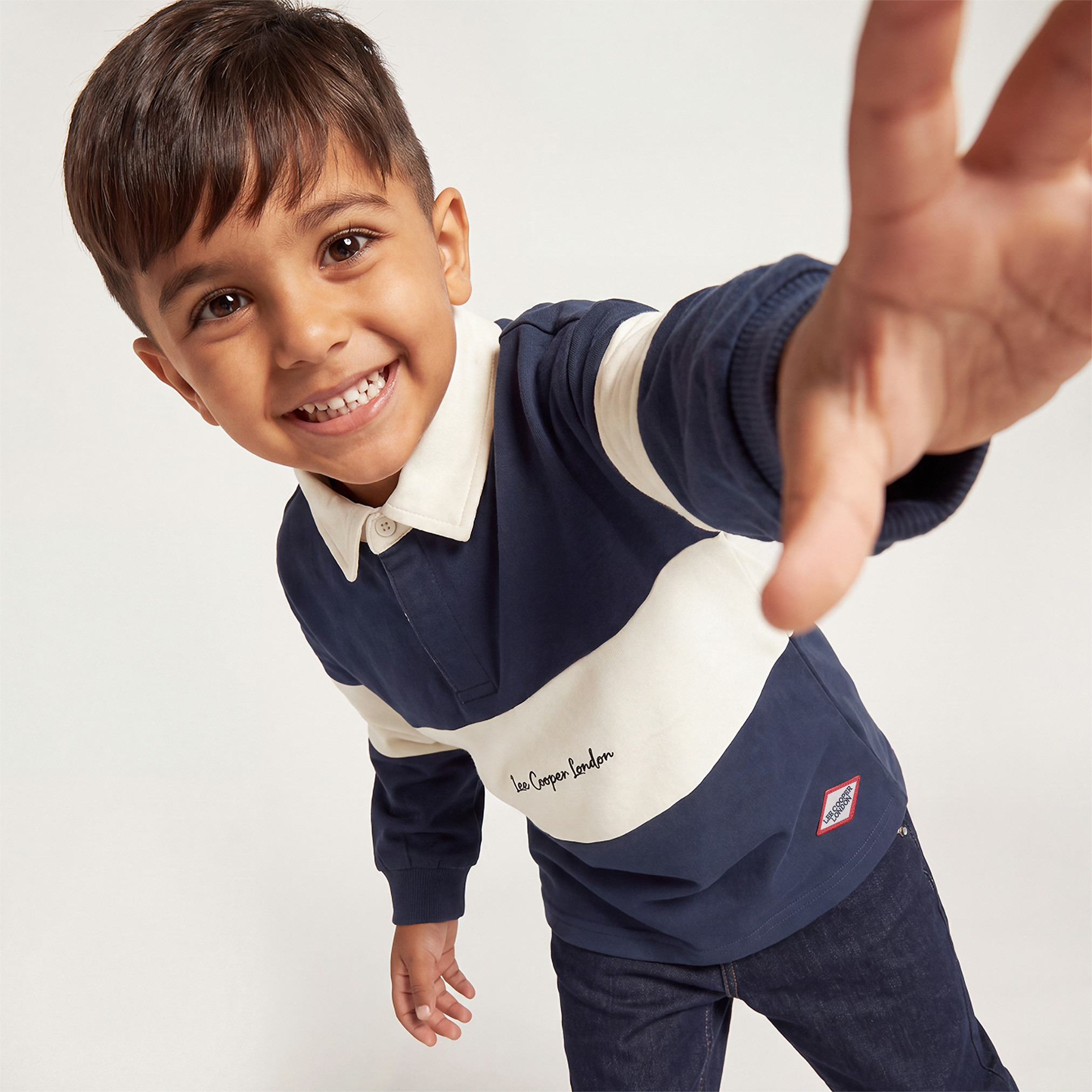 سويت شيرت مخطط بأكمام طويلة من لي كوبر-baby-boys-clothing-winterwear-sweatshirts-image-1