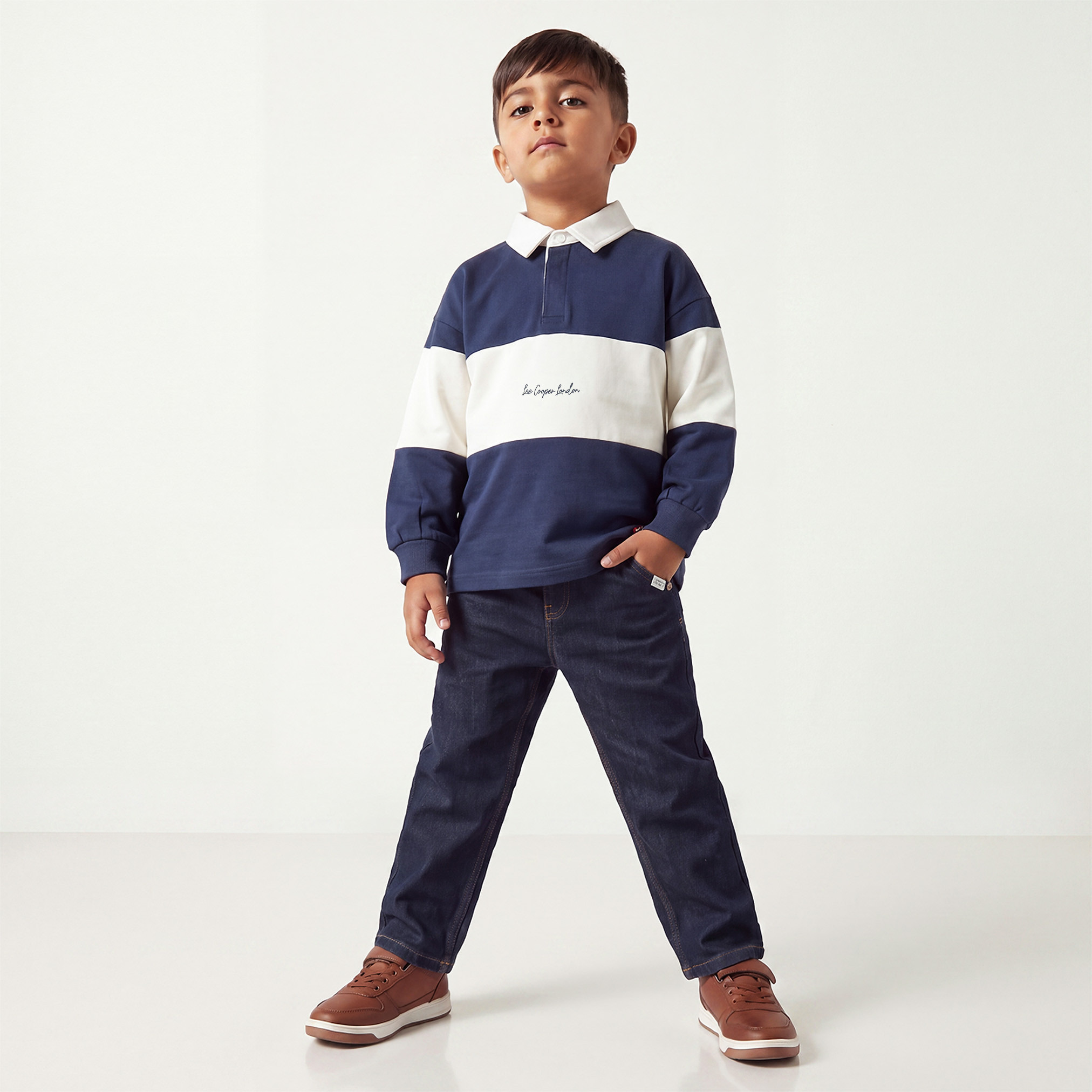 سويت شيرت مخطط بأكمام طويلة من لي كوبر-baby-boys-clothing-winterwear-sweatshirts-image-2