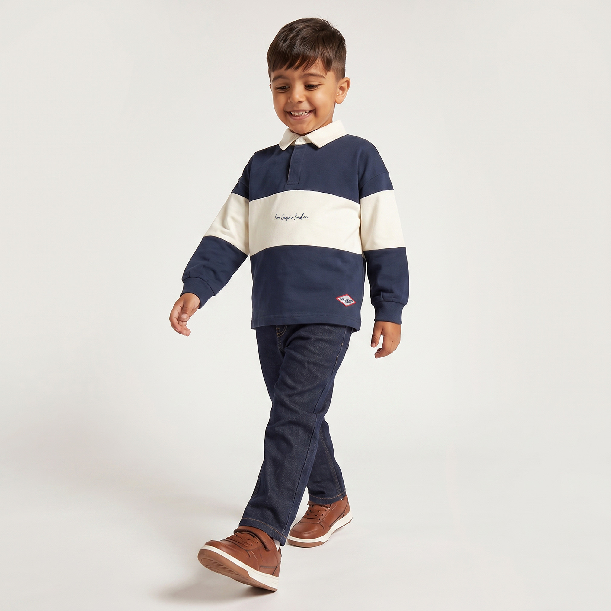سويت شيرت مخطط بأكمام طويلة من لي كوبر-baby-boys-clothing-winterwear-sweatshirts-image-6