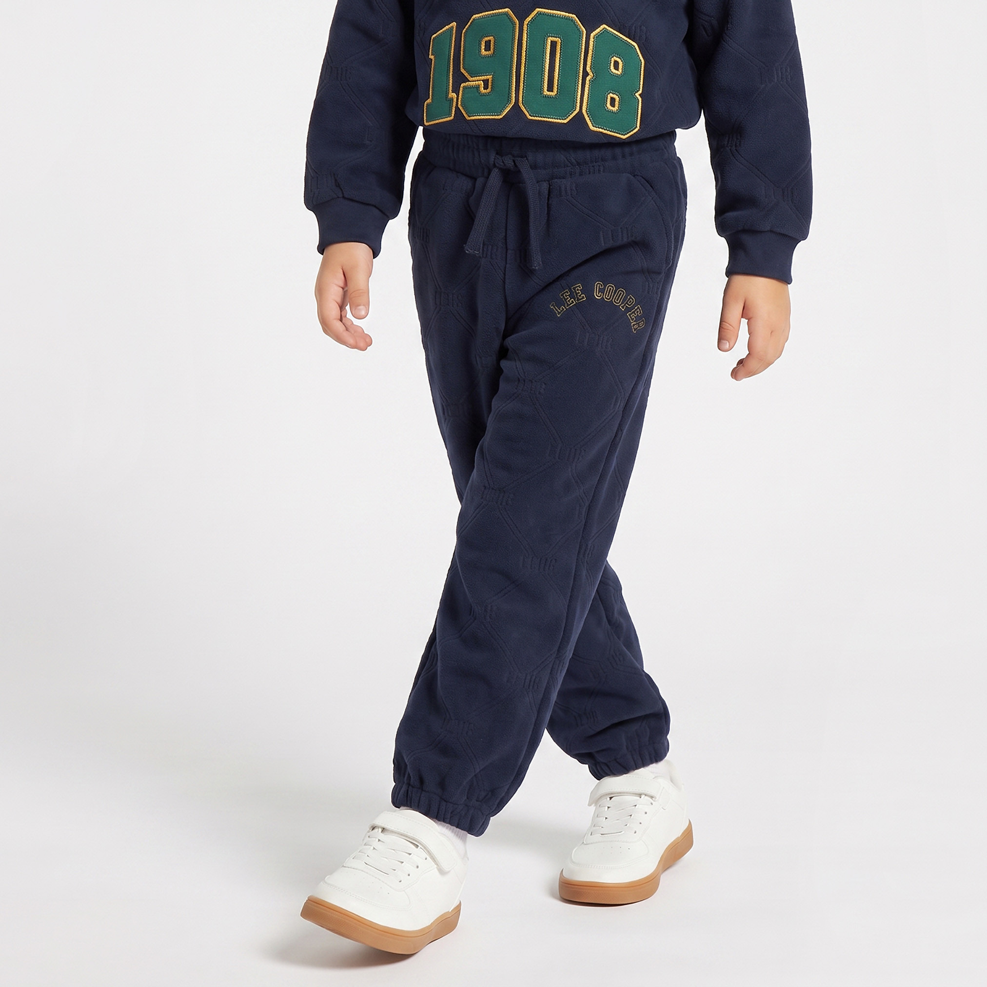 Lee Cooper High Neck Long Sleeves Sweatshirt and Joggers Set with Varsity Detail-boys-clothing-setsandcoords-image-3