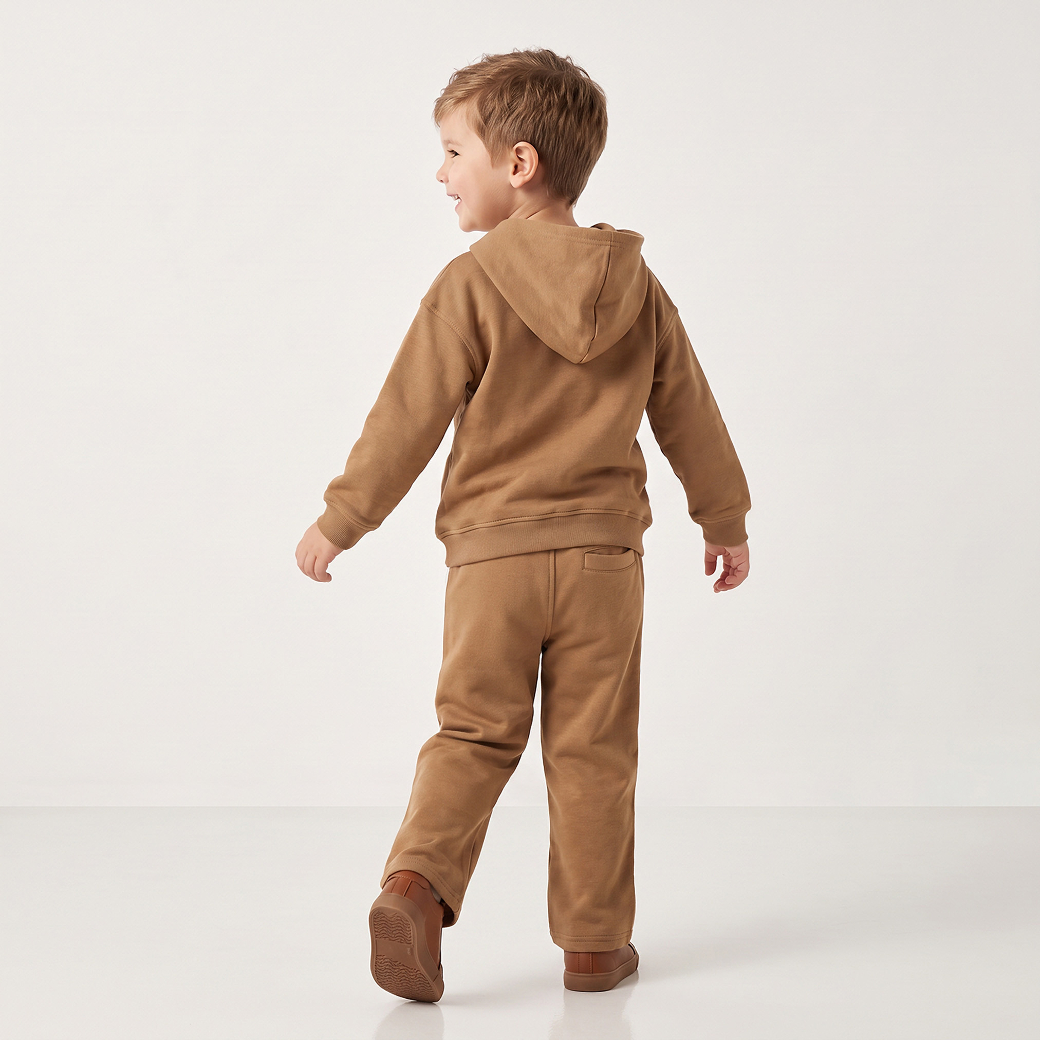 Lee Cooper Hooded Long Sleeves Sweatshirt and Pants Set with Car Applique-boys-clothing-setsandcoords-image-2