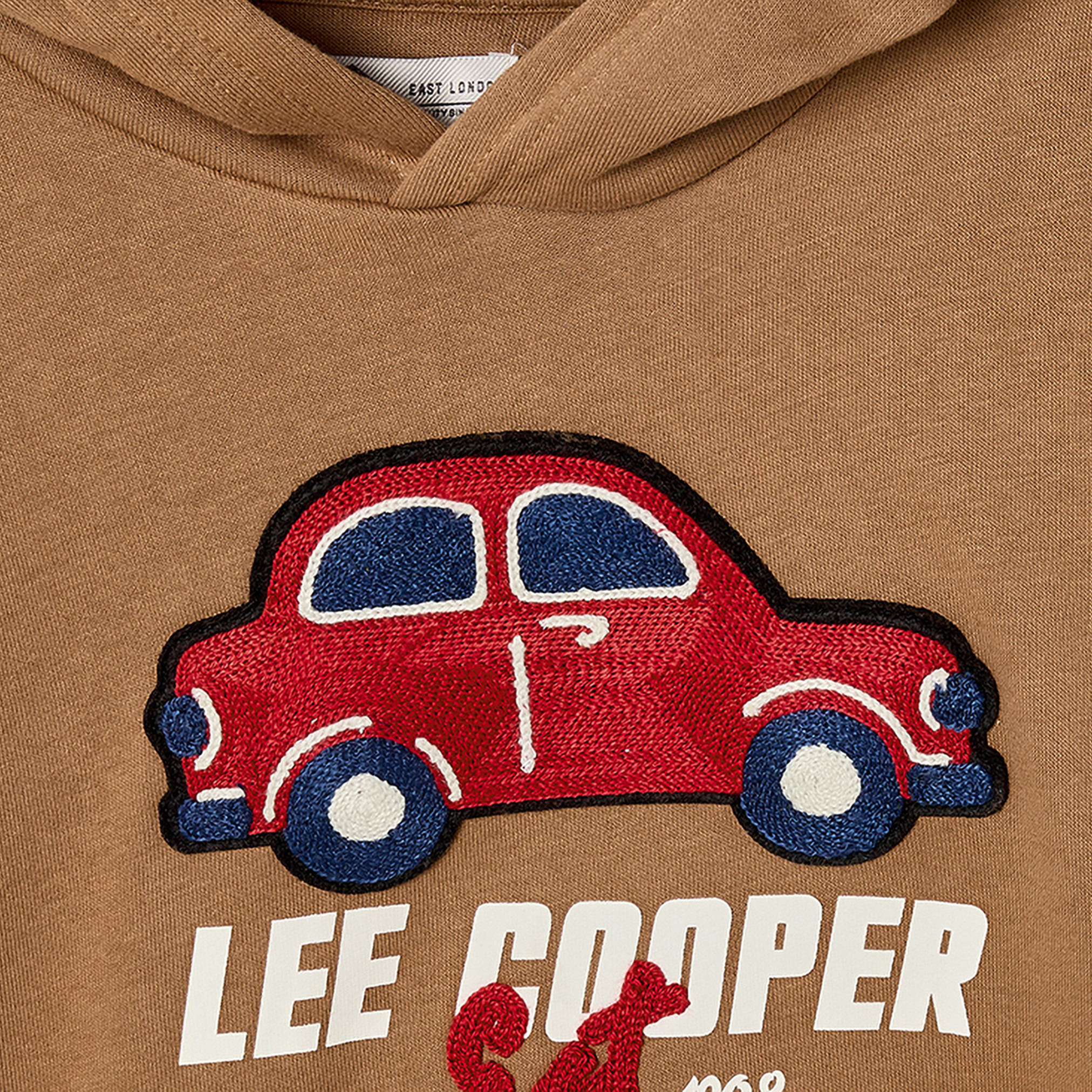 Lee Cooper Hooded Long Sleeves Sweatshirt and Pants Set with Car Applique-boys-clothing-setsandcoords-image-6