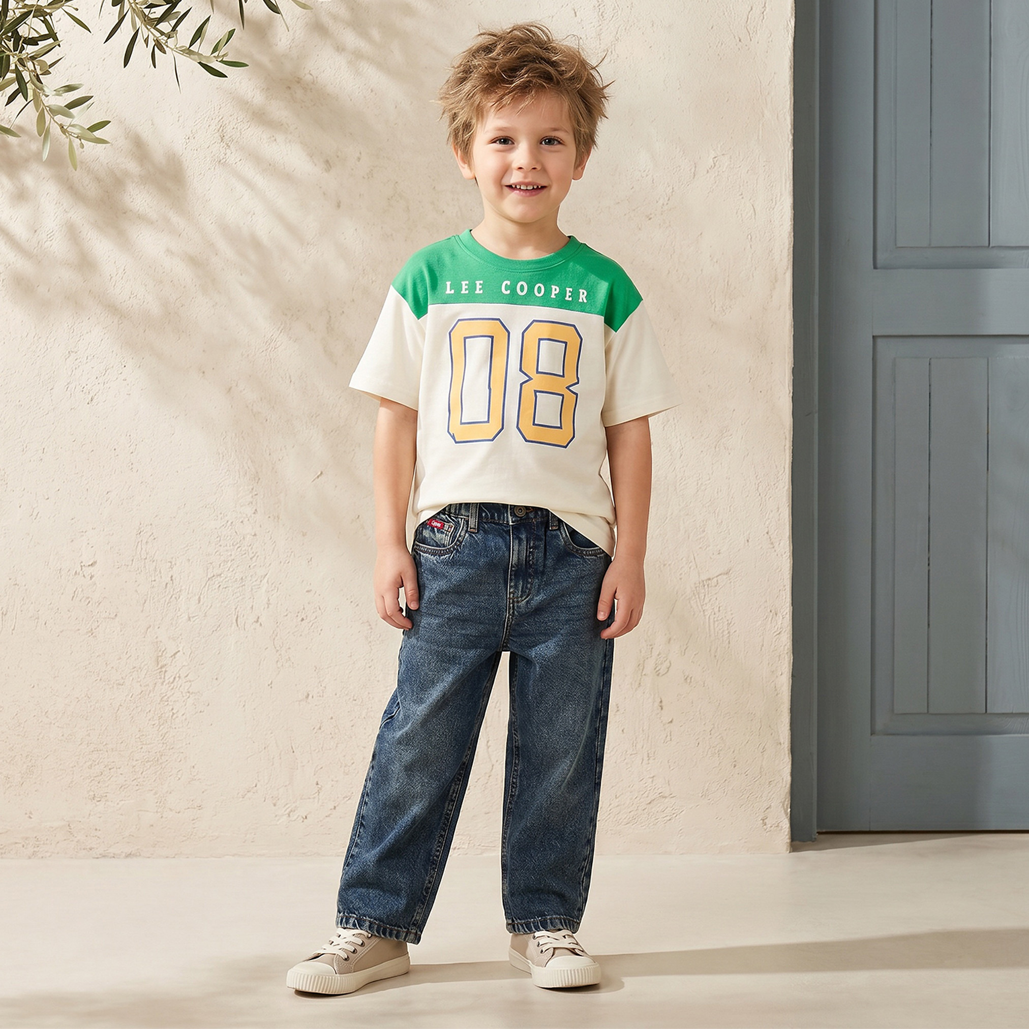 Juniors Jeans with Elasticated Waistband-boys-clothing-bottoms-jeans-image-1