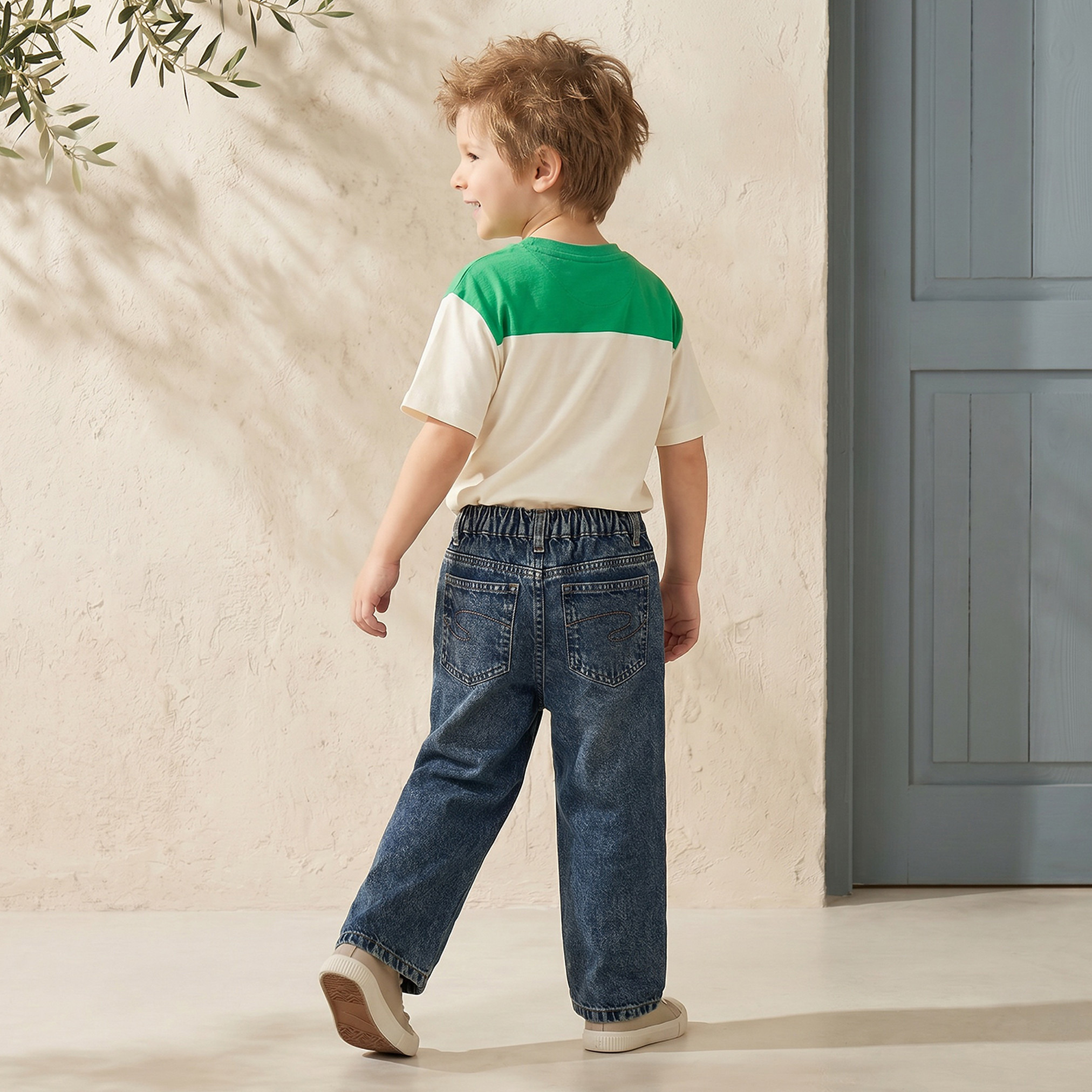 Juniors Jeans with Elasticated Waistband-boys-clothing-bottoms-jeans-image-4