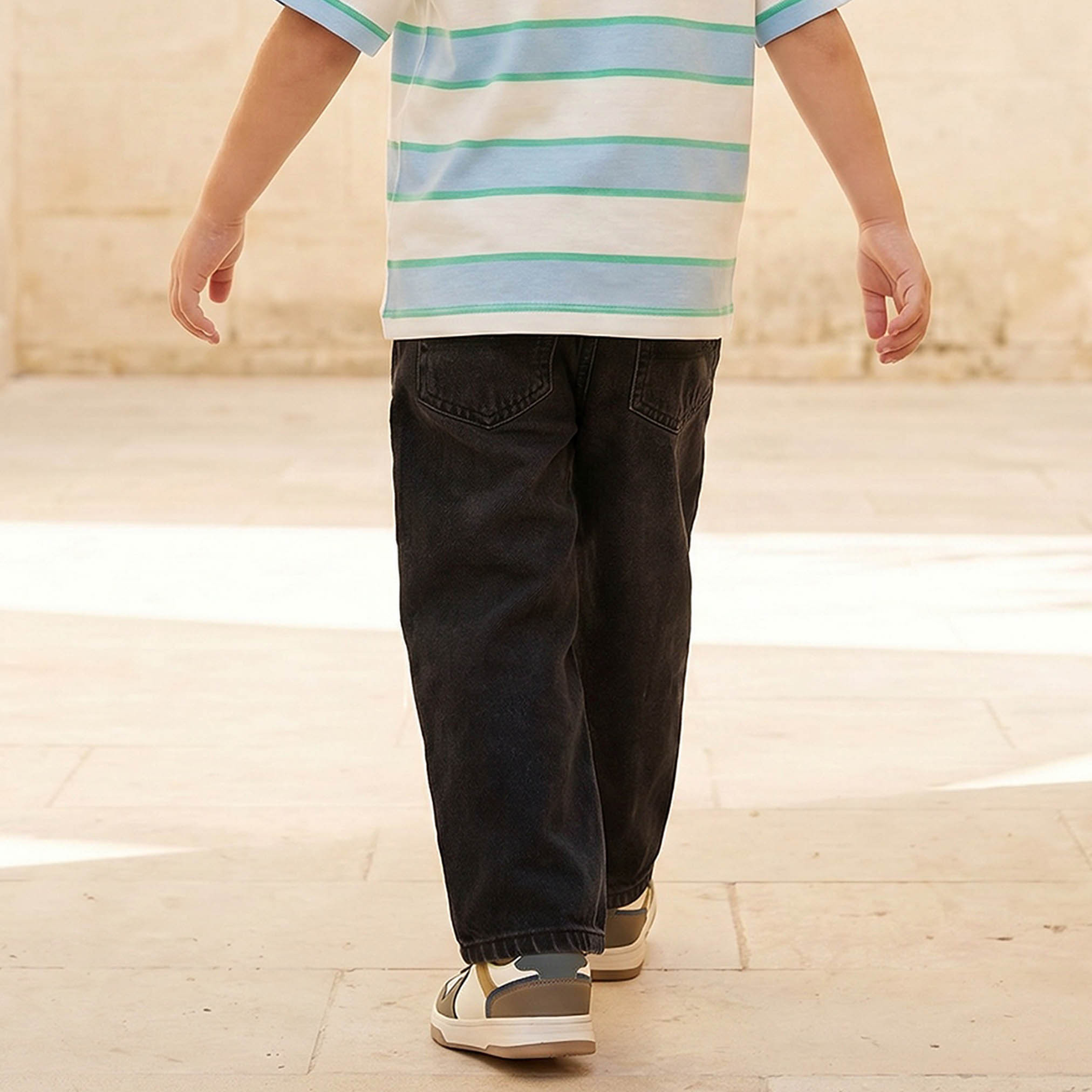 Lee Cooper Jeans Elasticated Waist with Pockets-boys-clothing-bottoms-jeans-image-3