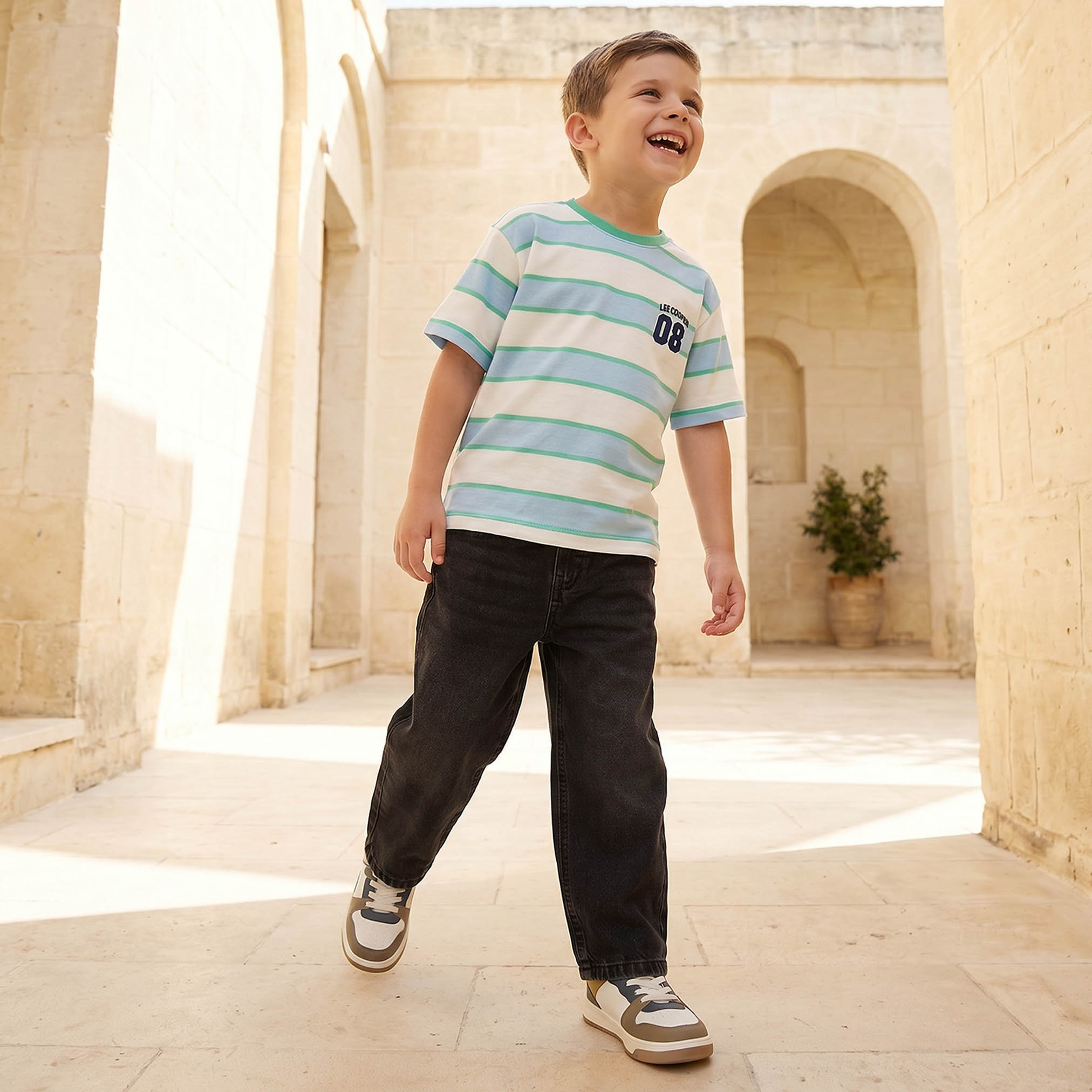 Lee Cooper Jeans Elasticated Waist with Pockets-boys-clothing-bottoms-jeans-image-5