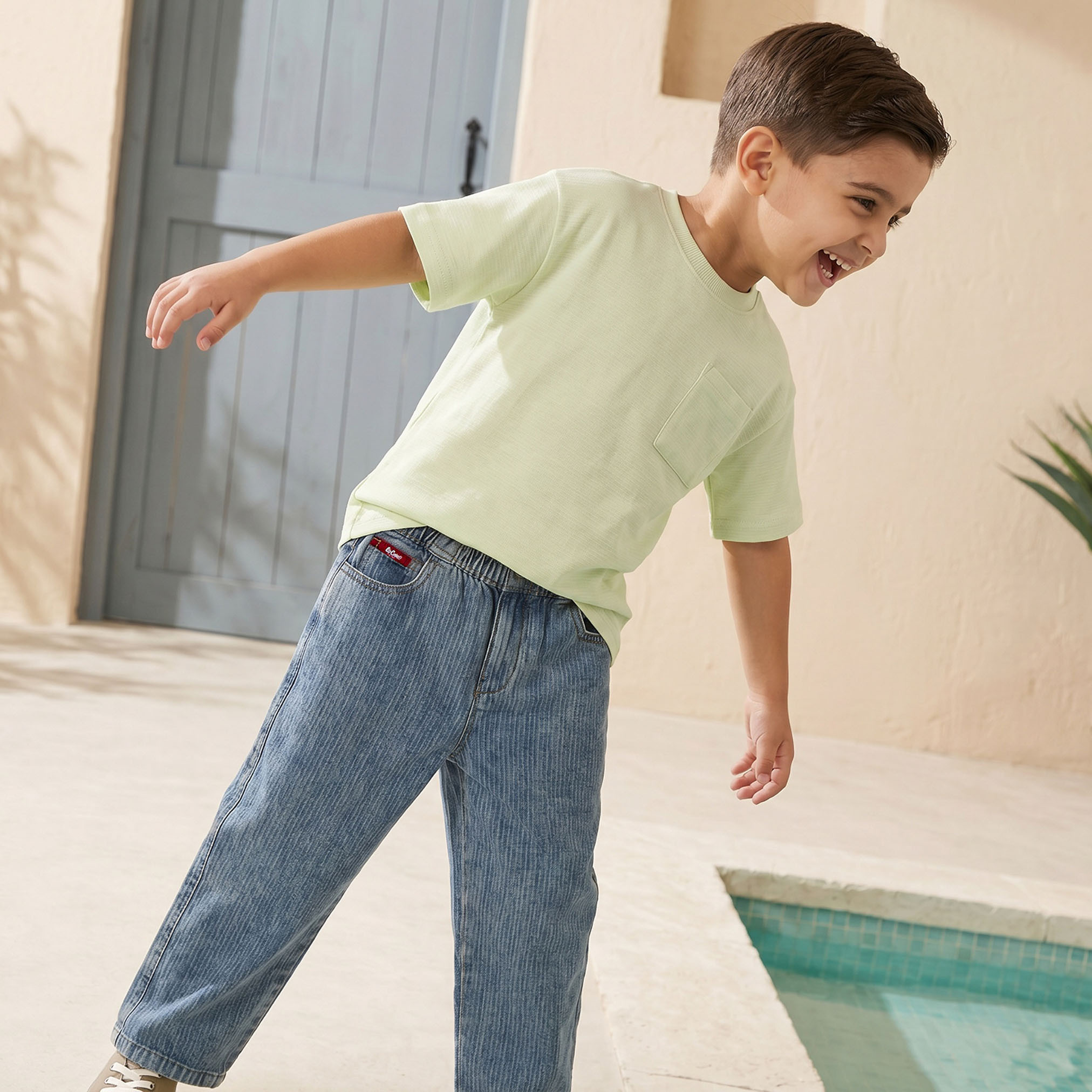 بنطلون جينز بخصر مطاطي من لي كوبر-boys-clothing-bottoms-jeans-image-5