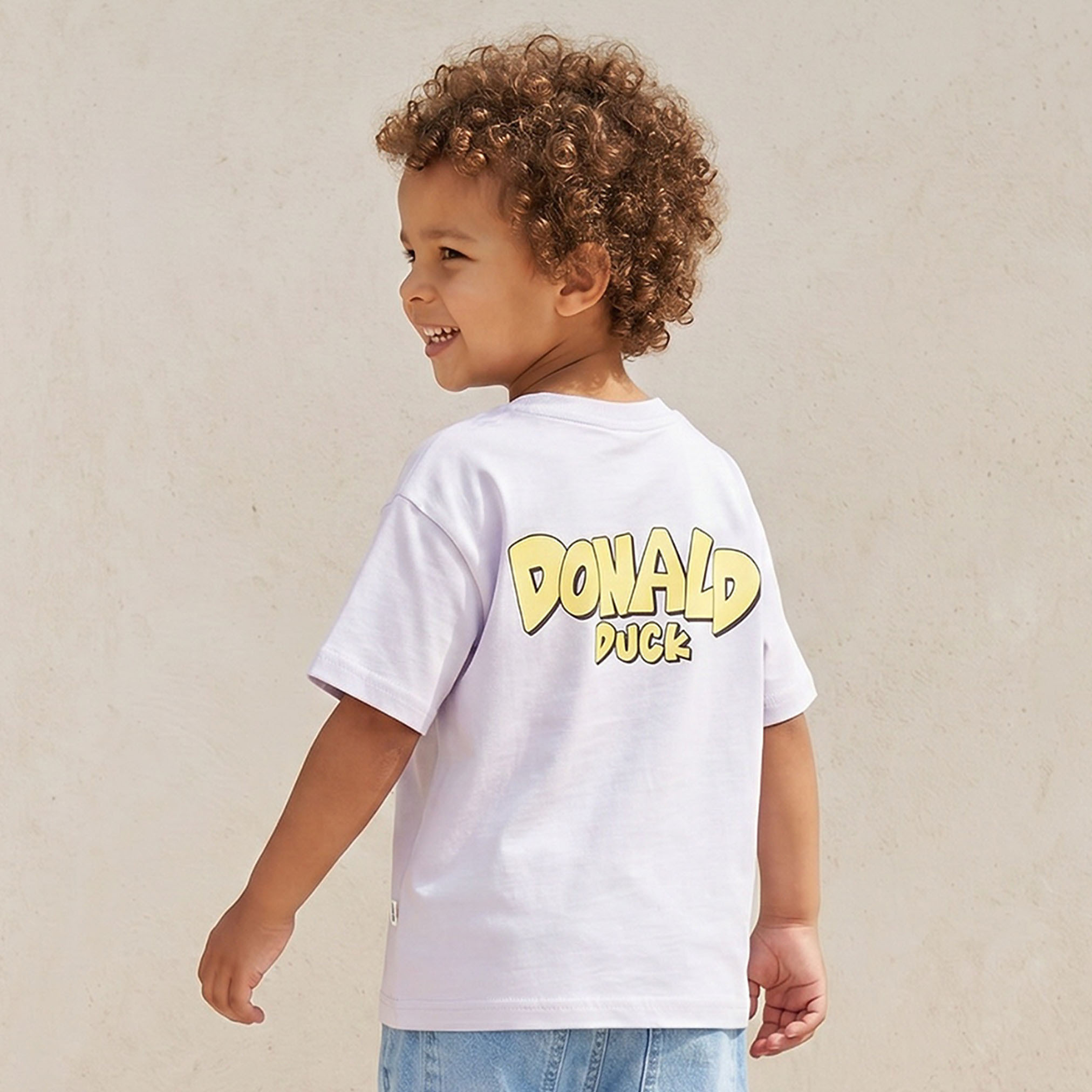 تيشيرت بطبعات دونالد داك وياقة ضيقة وأكمام قصيرة من ديزني-boys-clothing-tshirtsandpolos-image-3