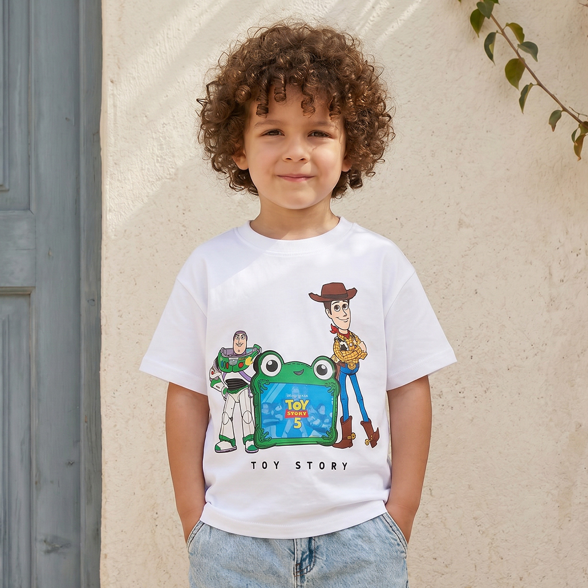 Disney Crew Neck Short Sleeves T-shirt with Toy Story Print-baby-boys-clothing-tshirtsandpolos-image-1