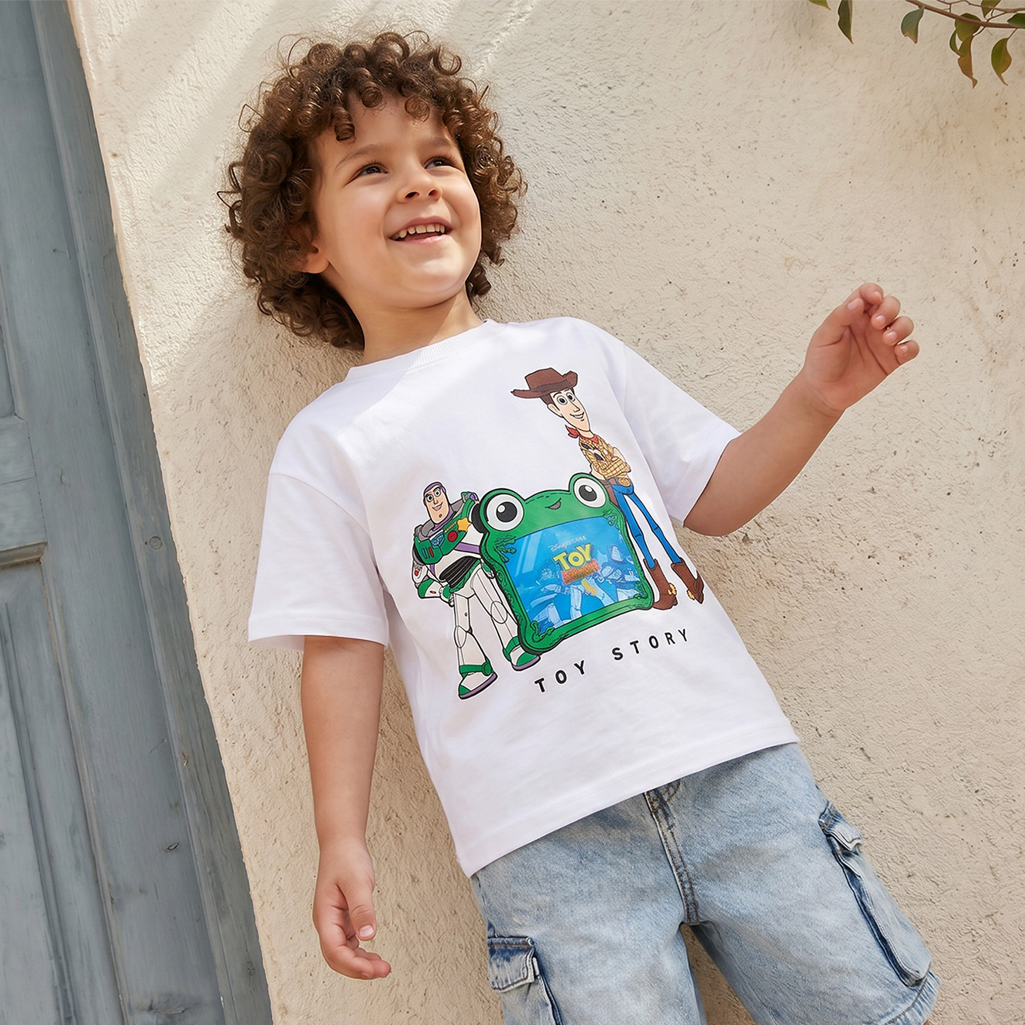 Disney Crew Neck Short Sleeves T-shirt with Toy Story Print-baby-boys-clothing-tshirtsandpolos-image-5