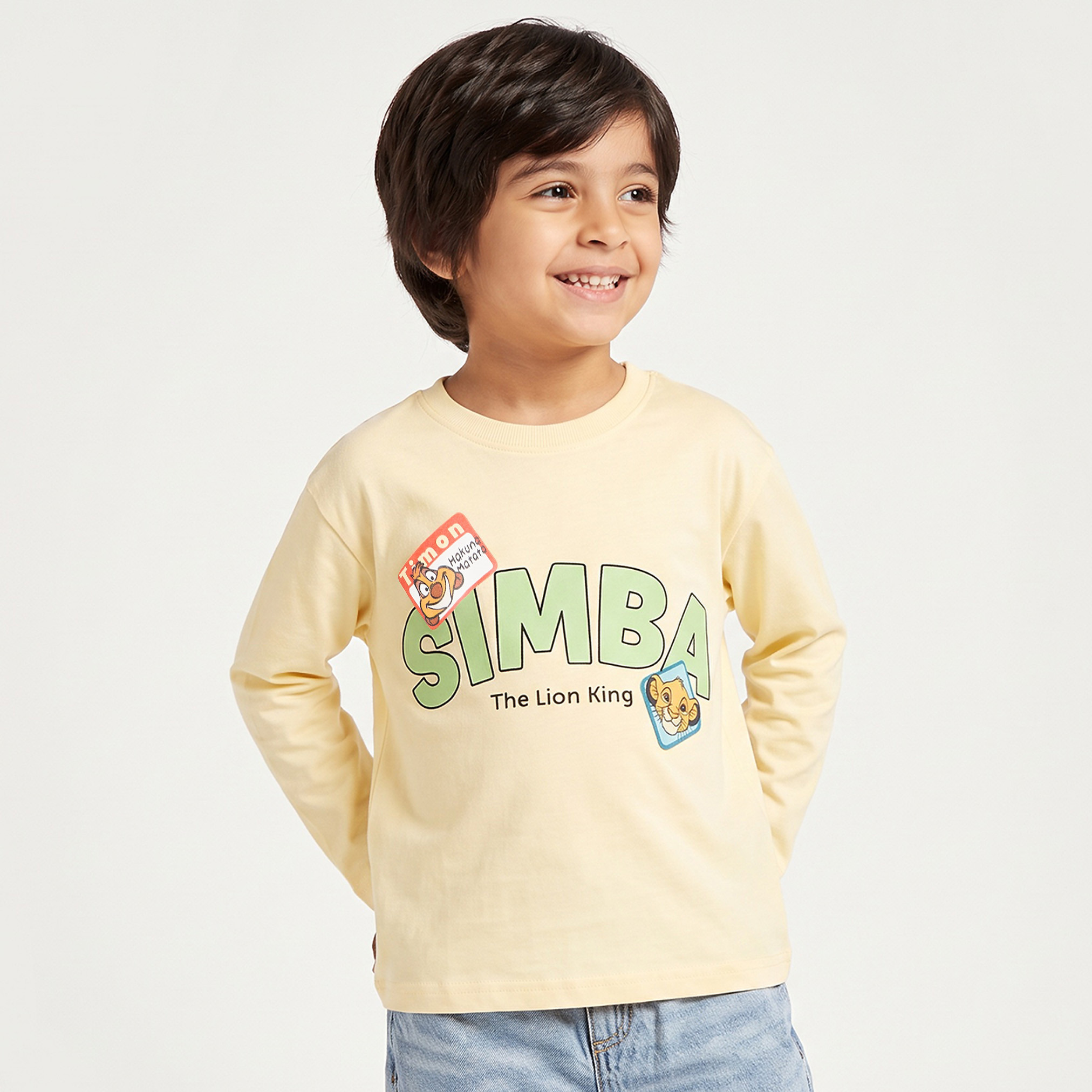 تيشيرت بياقة ضيقة وأكمام طويلة وطبعات من ديزني-boys-clothing-tshirtsandpolos-image-1