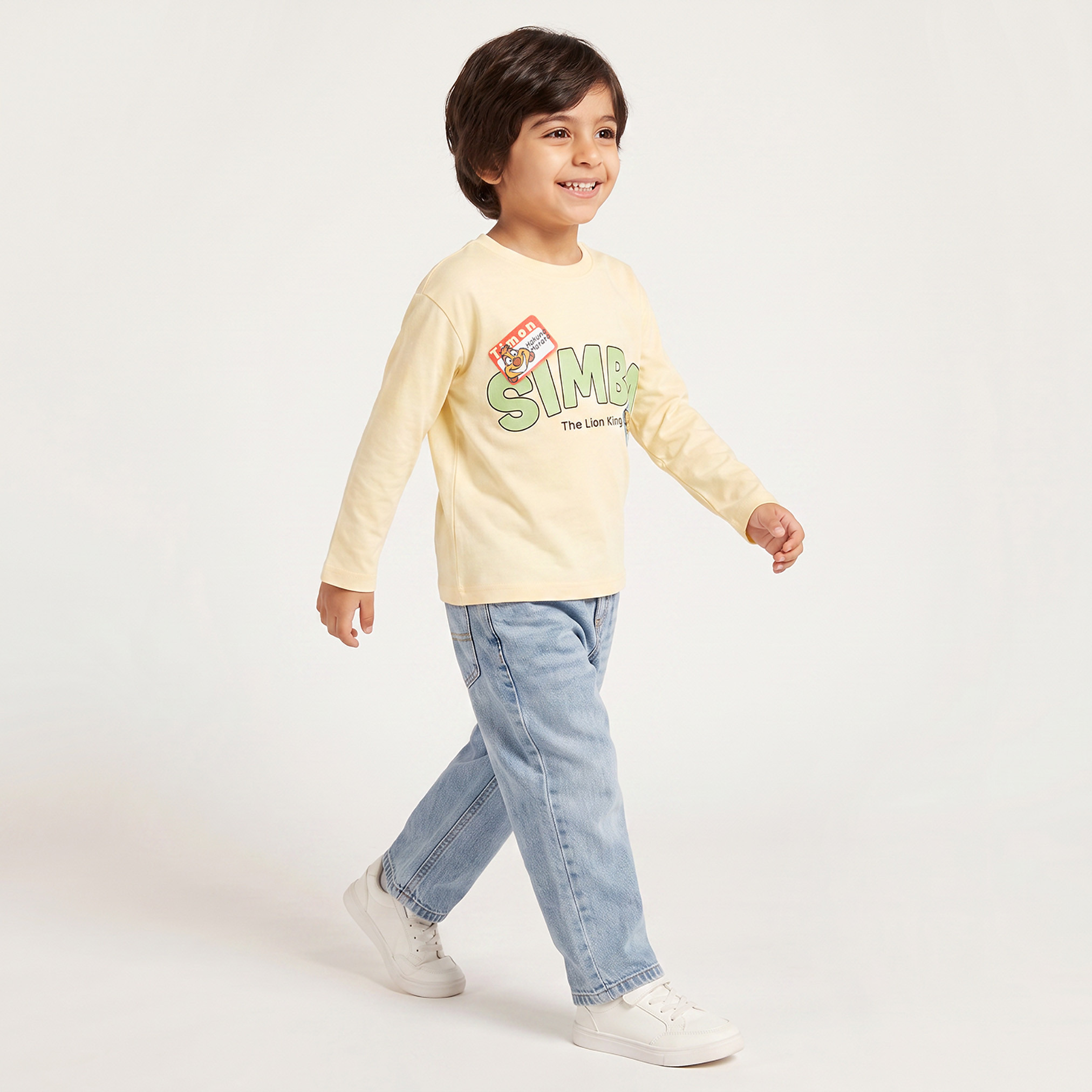تيشيرت بياقة ضيقة وأكمام طويلة وطبعات من ديزني-boys-clothing-tshirtsandpolos-image-3