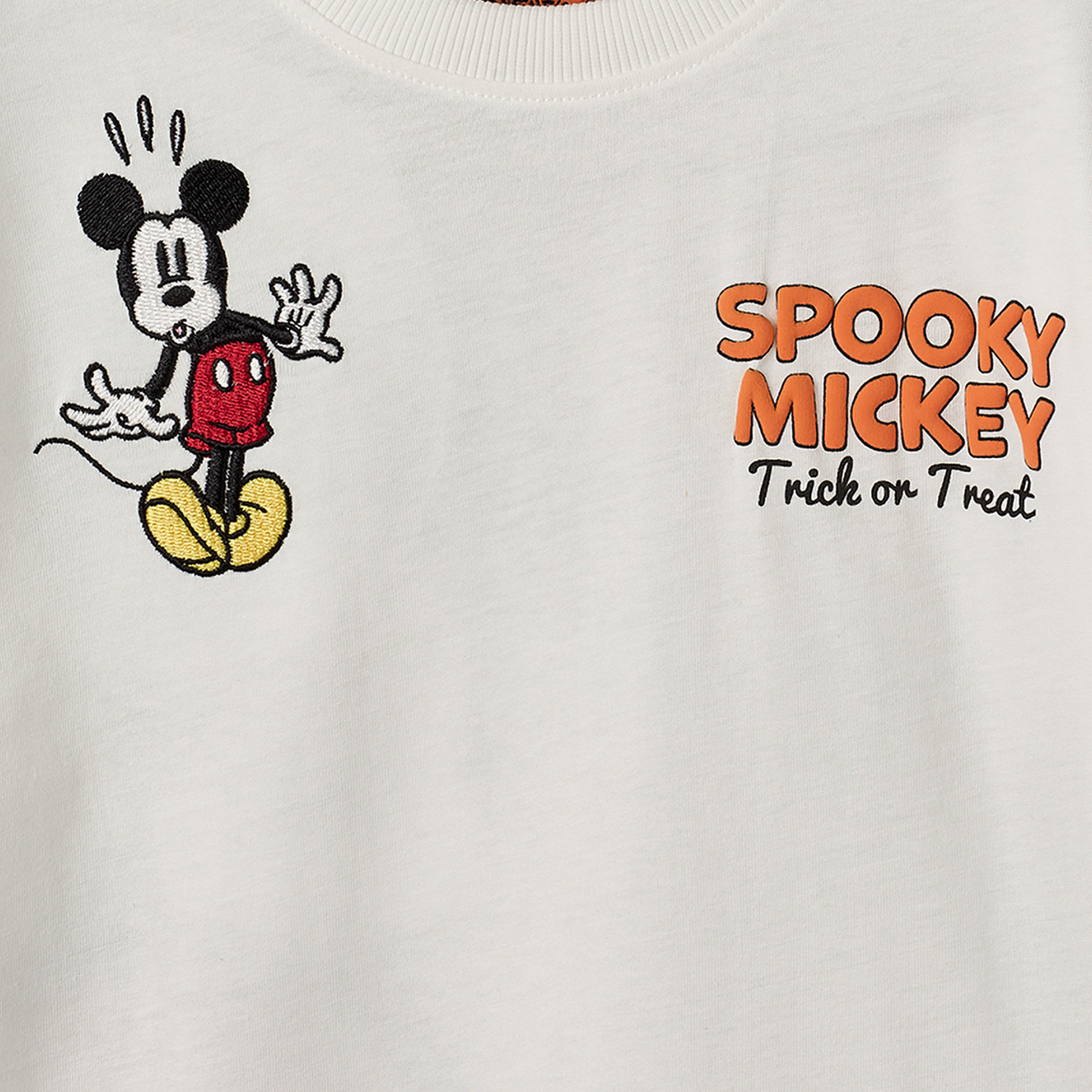 Disney Crew Neck Long Sleeves T-shirt with Mickey Mouse Print-boys-clothing-tshirtsandpolos-image-4