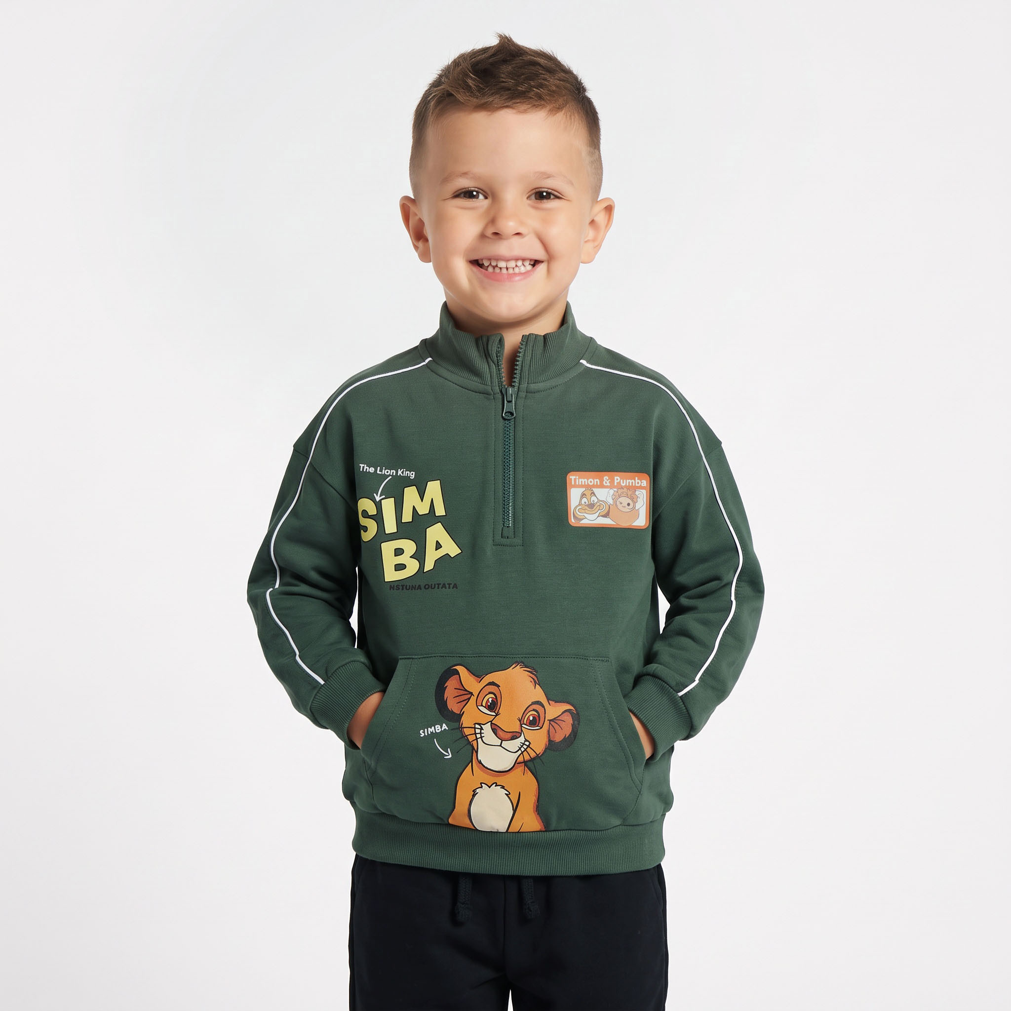 سويت شيرت بأكمام طويلة وطبعات سيمبا من ديزني-baby-boys-clothing-winterwear-sweatshirts-image-1