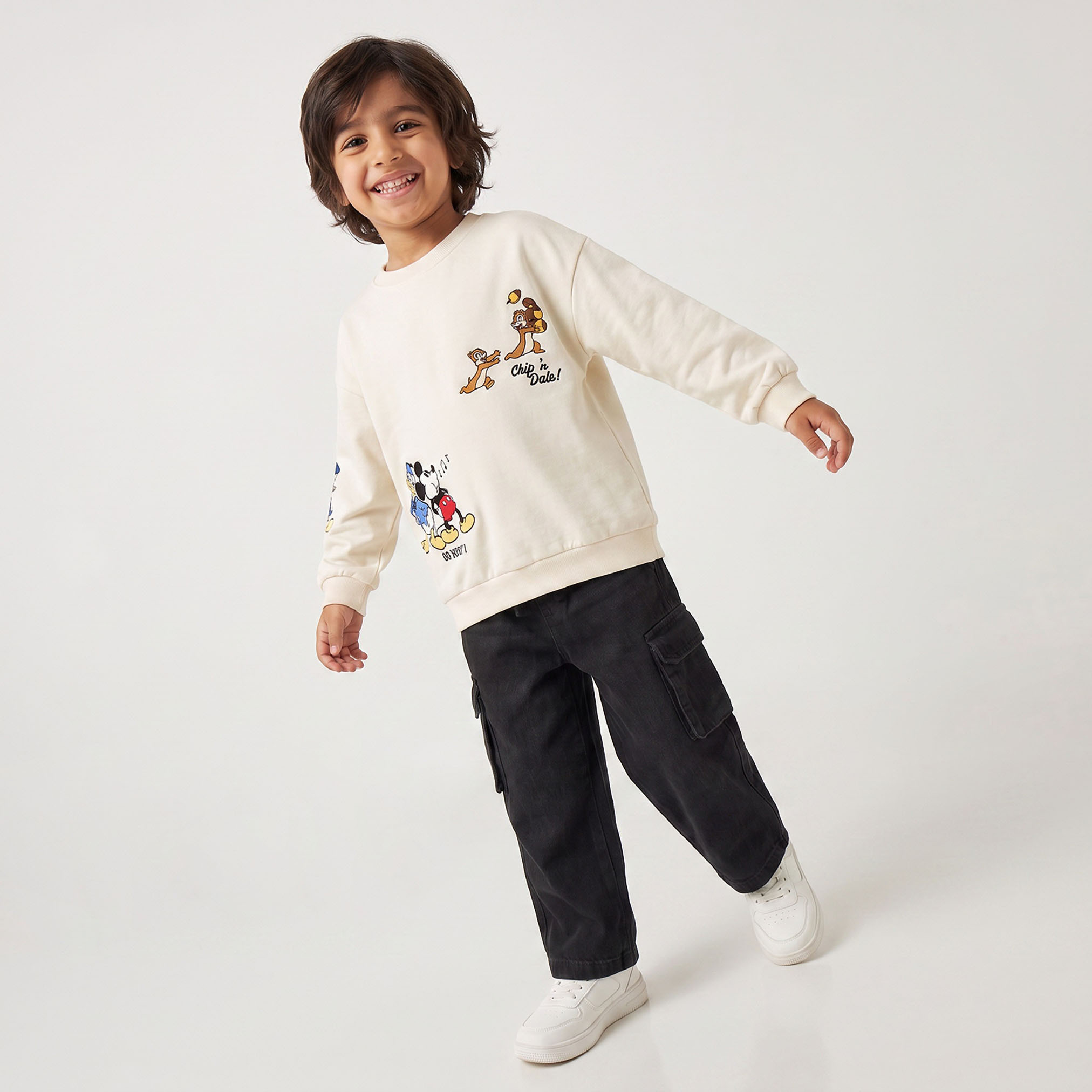 Disney Mickey and Donald Duck Print Sweatshirt-baby-boys-clothing-sweatshirts-image-5