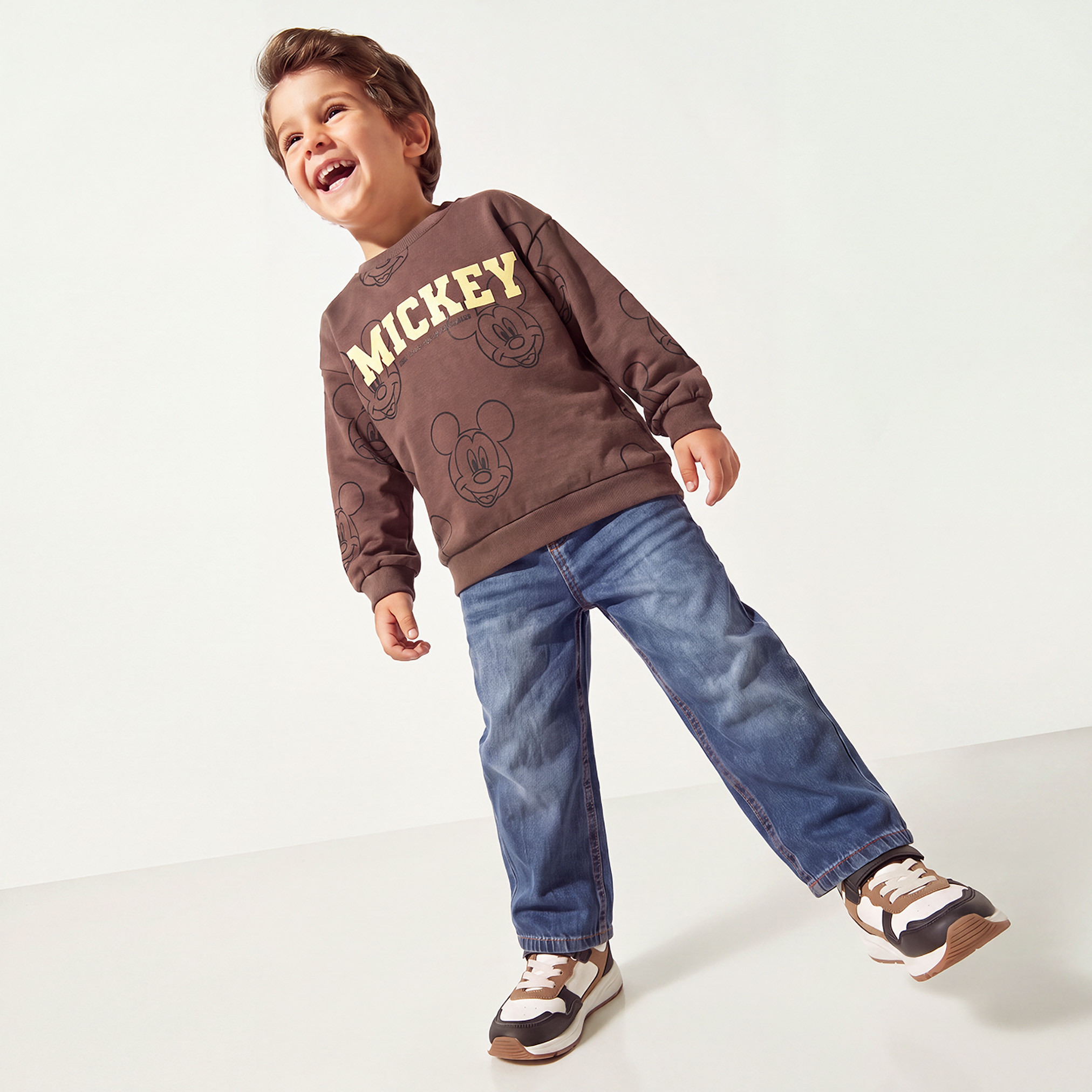 سويت شيرت بأكمام طويلة وطبعات ميكي ماوس من ديزني-boys-clothing-jacketsandcoats-image-2