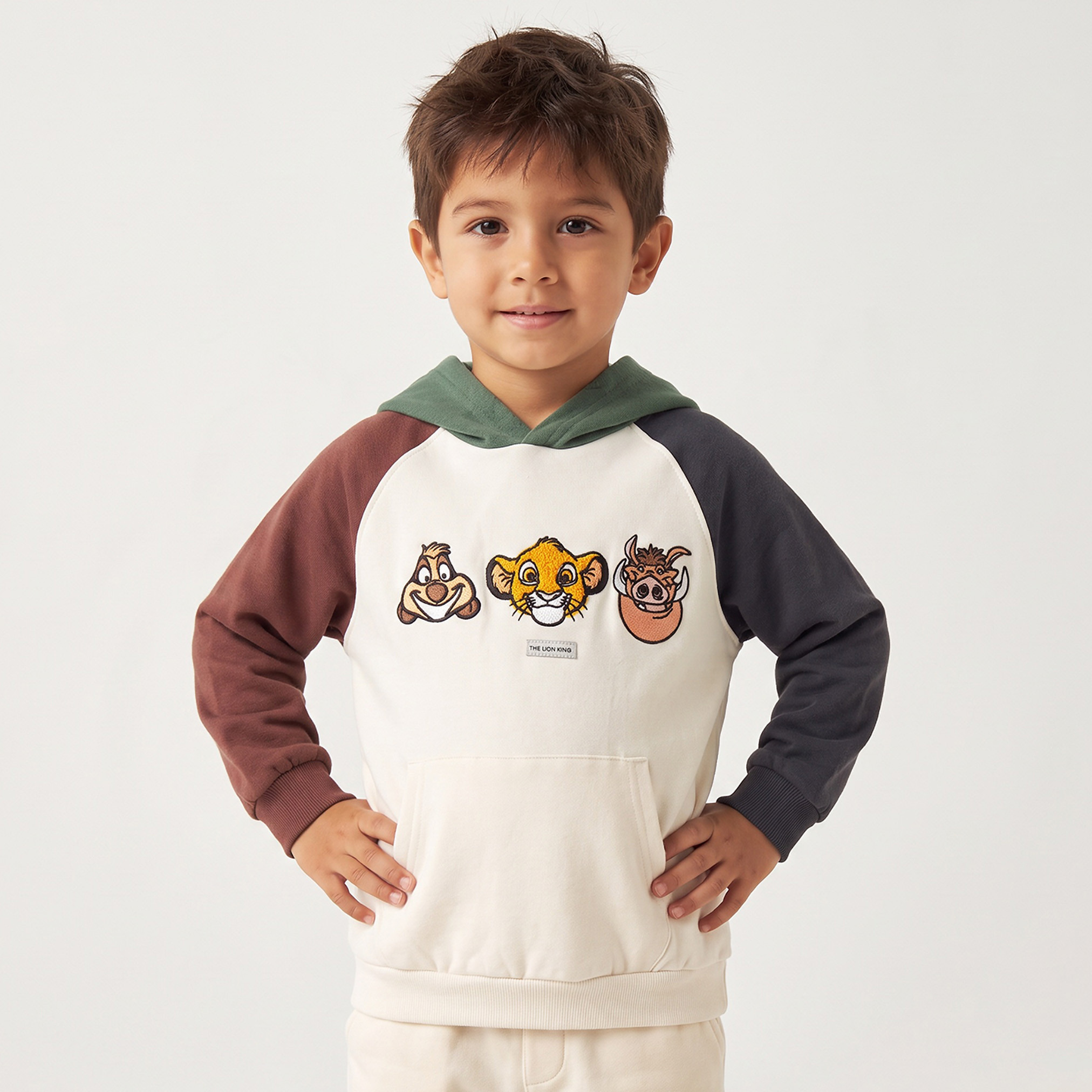 Disney Hooded Long Sleeves Sweatshirt and Joggers Set with Lion King Embroidery-boys-clothing-setsandcoords-image-3