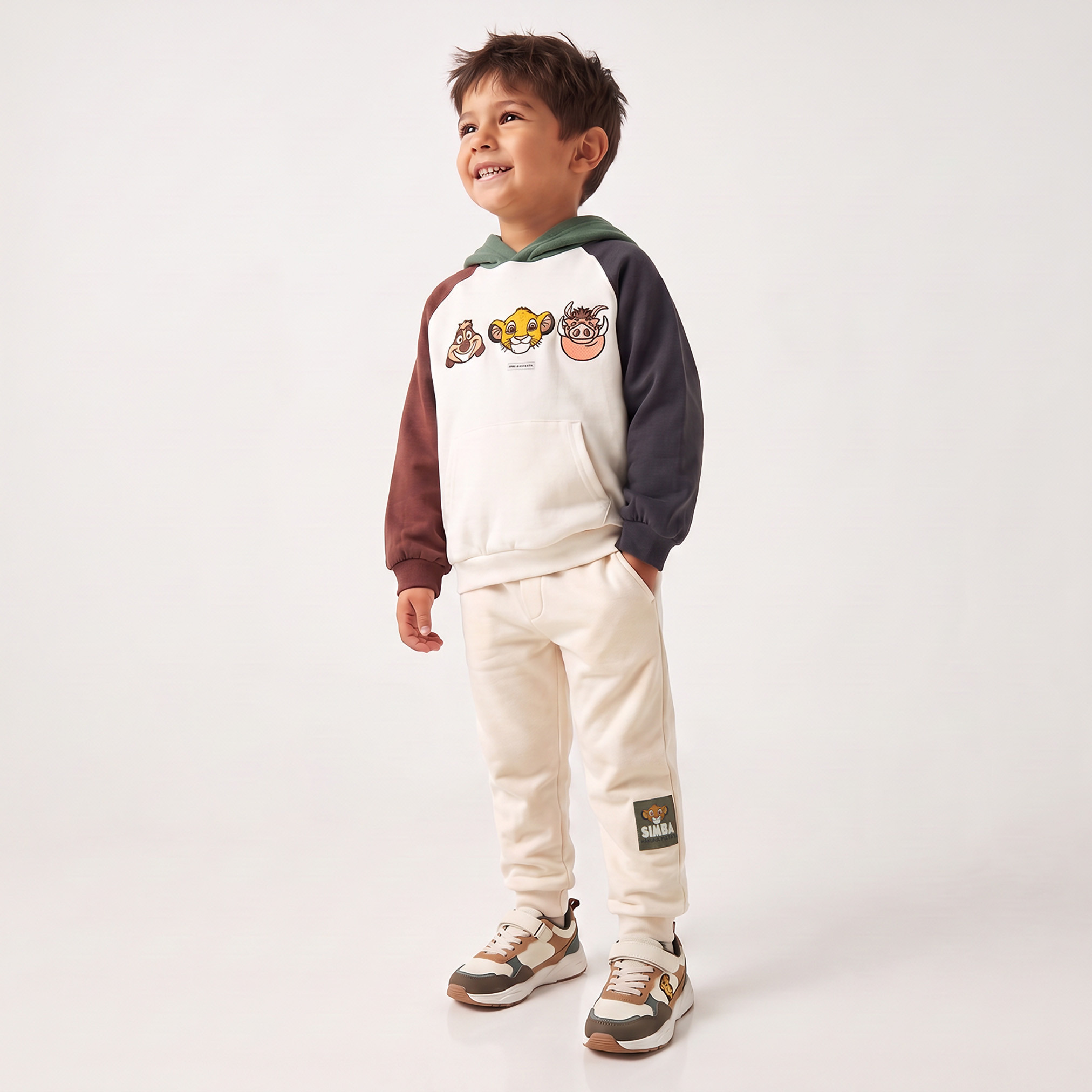 Disney Hooded Long Sleeves Sweatshirt and Joggers Set with Lion King Embroidery-boys-clothing-setsandcoords-image-5
