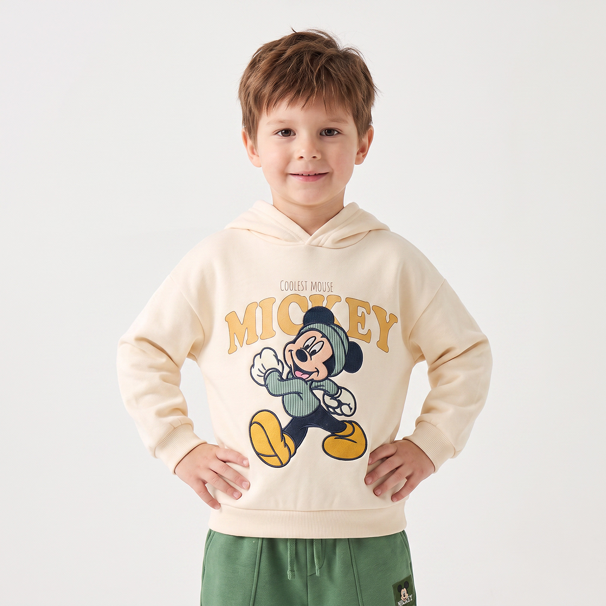 Disney Hooded Long Sleeves Sweatshirt and Joggers Set with Mickey Mouse Print-boys-clothing-setsandcoords-image-3