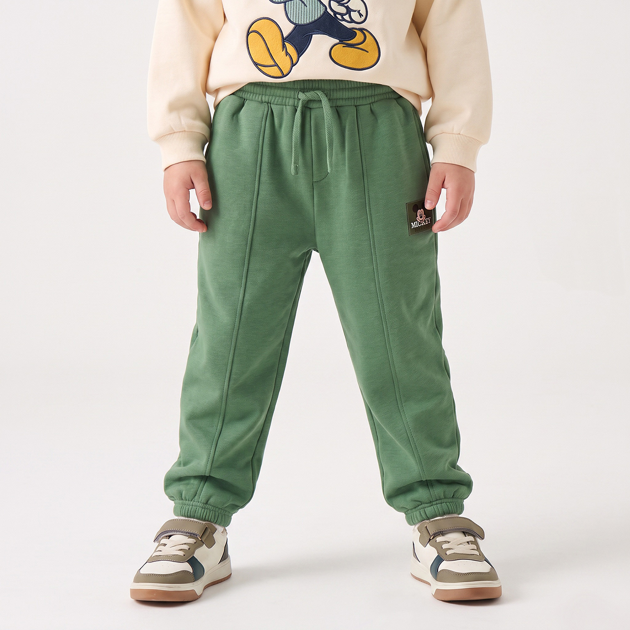Disney Hooded Long Sleeves Sweatshirt and Joggers Set with Mickey Mouse Print-boys-clothing-setsandcoords-image-4
