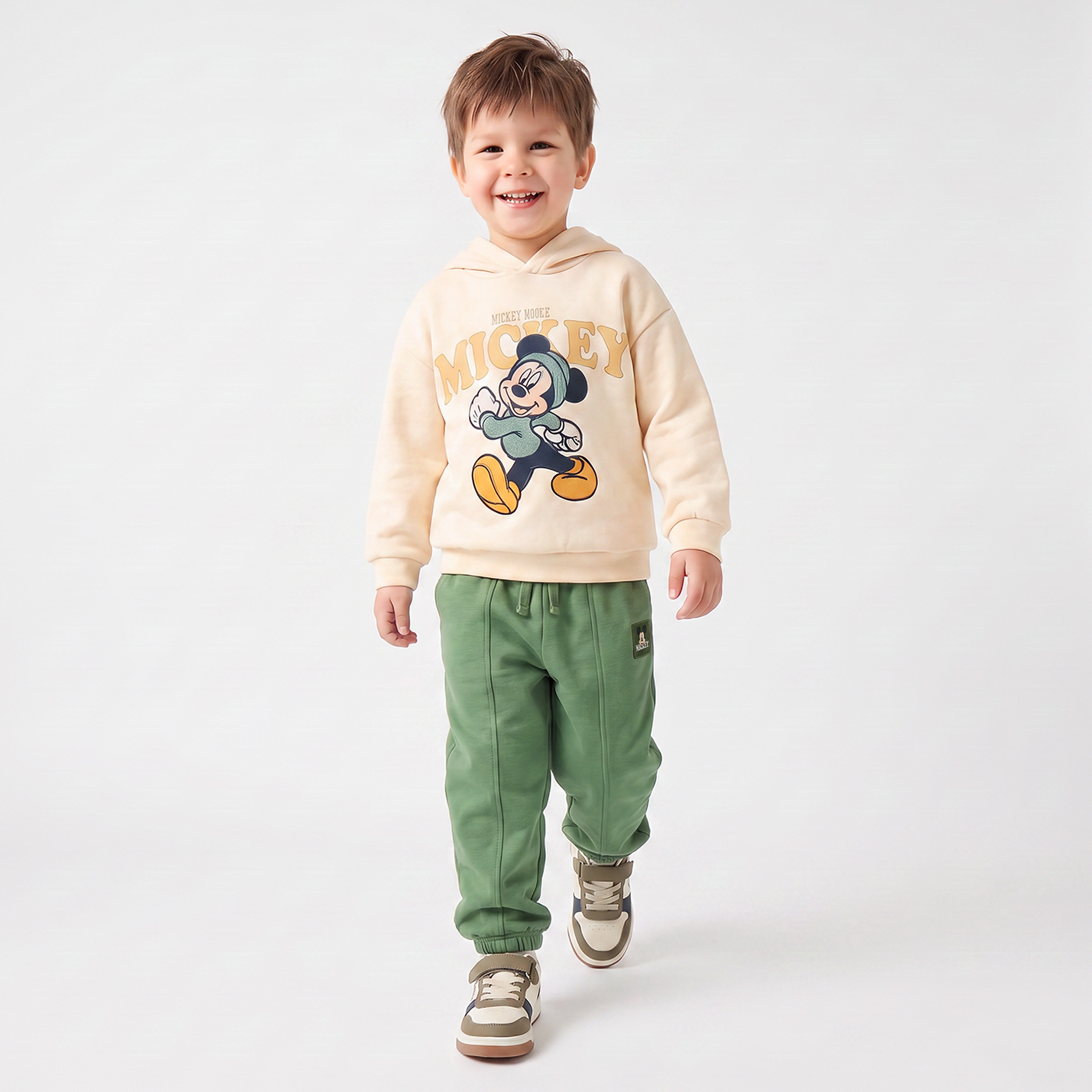 Disney Hooded Long Sleeves Sweatshirt and Joggers Set with Mickey Mouse Print-boys-clothing-setsandcoords-image-5