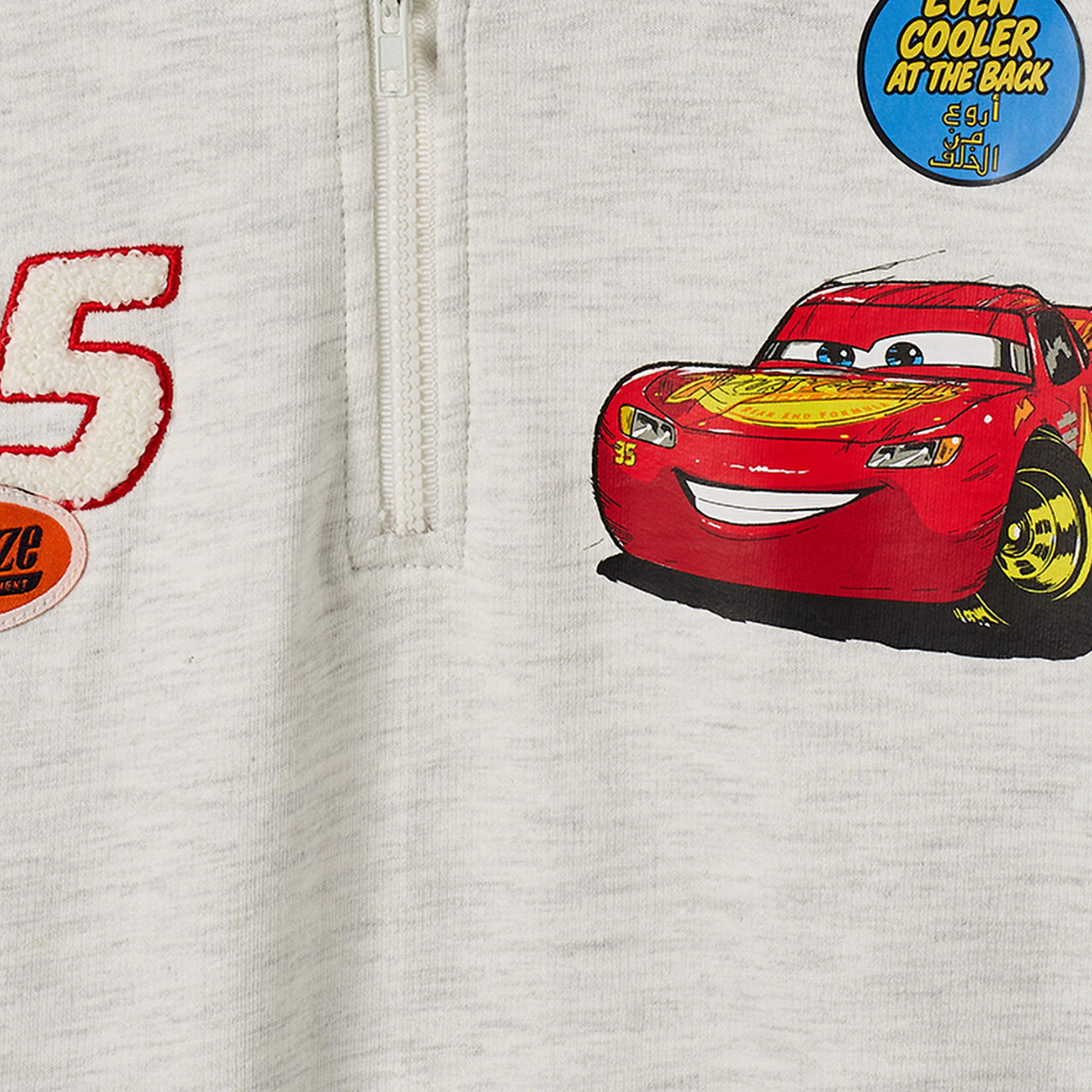 Disney High Neck Long Sleeves Sweatshirt and Joggers Set with Lightning McQueen Print-boys-clothing-setsandcoords-image-6