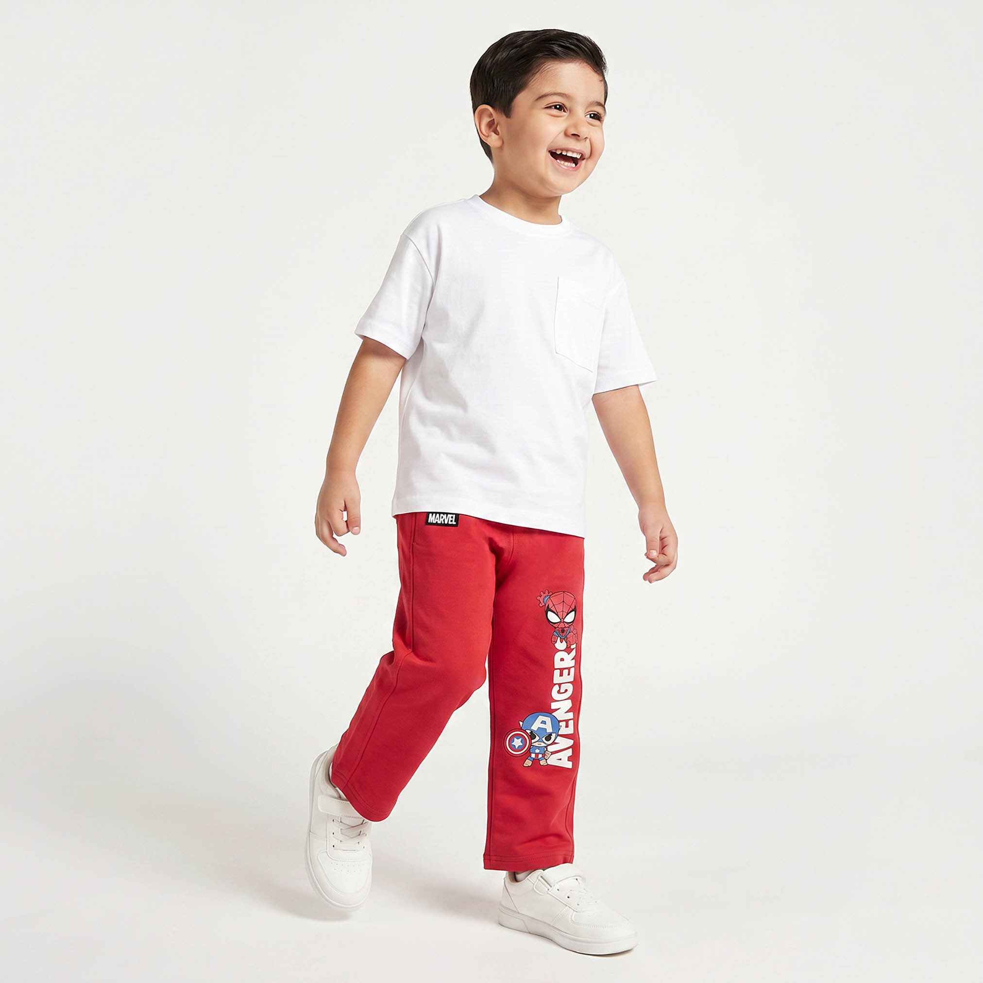 Drawstring Waistband Joggers with Spider-Man Print-boys-clothing-bottoms-joggersandtrackpants-image-3