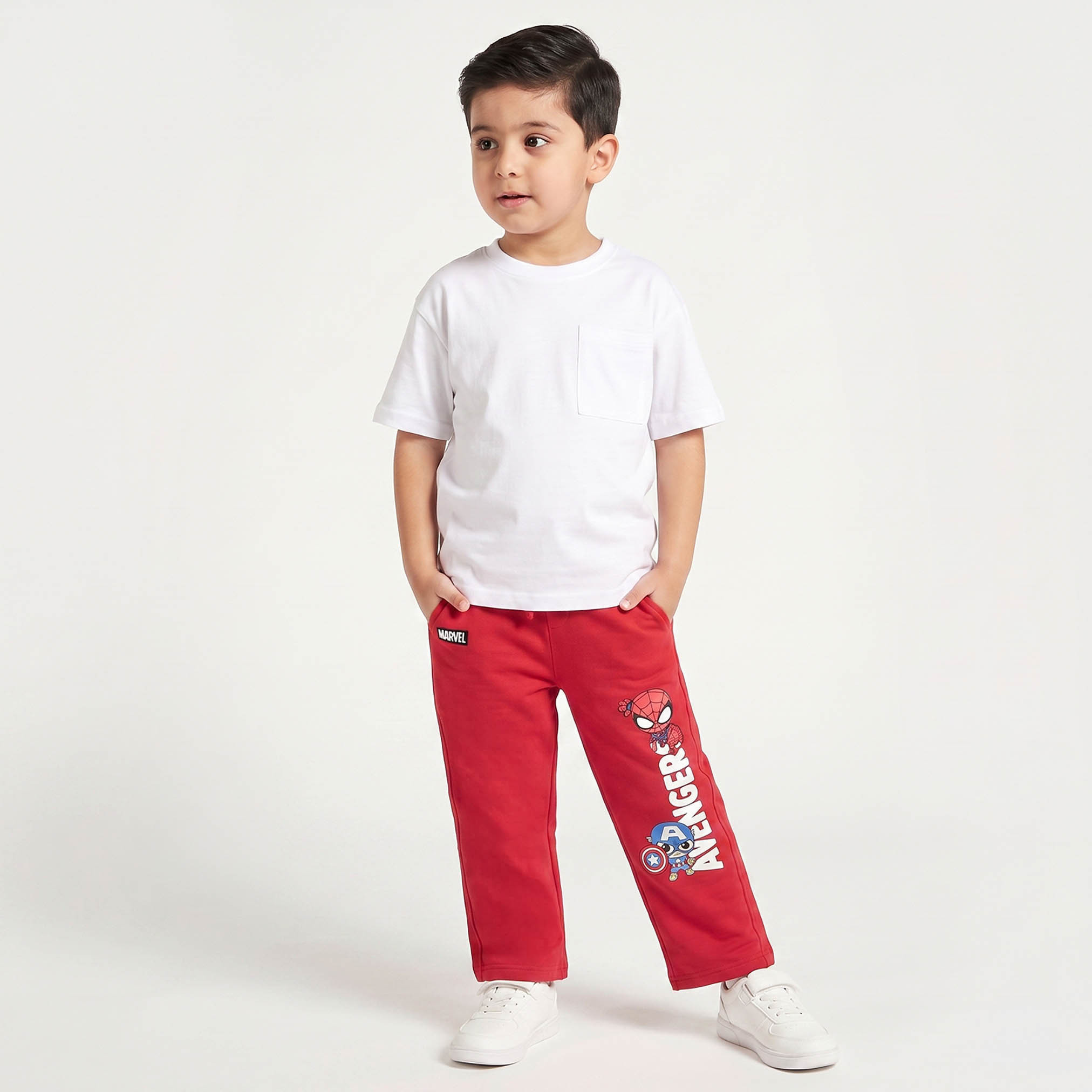 Drawstring Waistband Joggers with Spider-Man Print-boys-clothing-bottoms-joggersandtrackpants-image-4