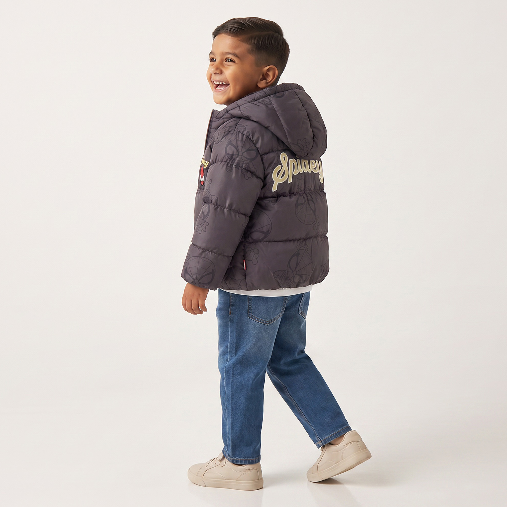Spider-Man Puffer Jacket with Hood-boys-clothing-jacketsandcoats-image-3