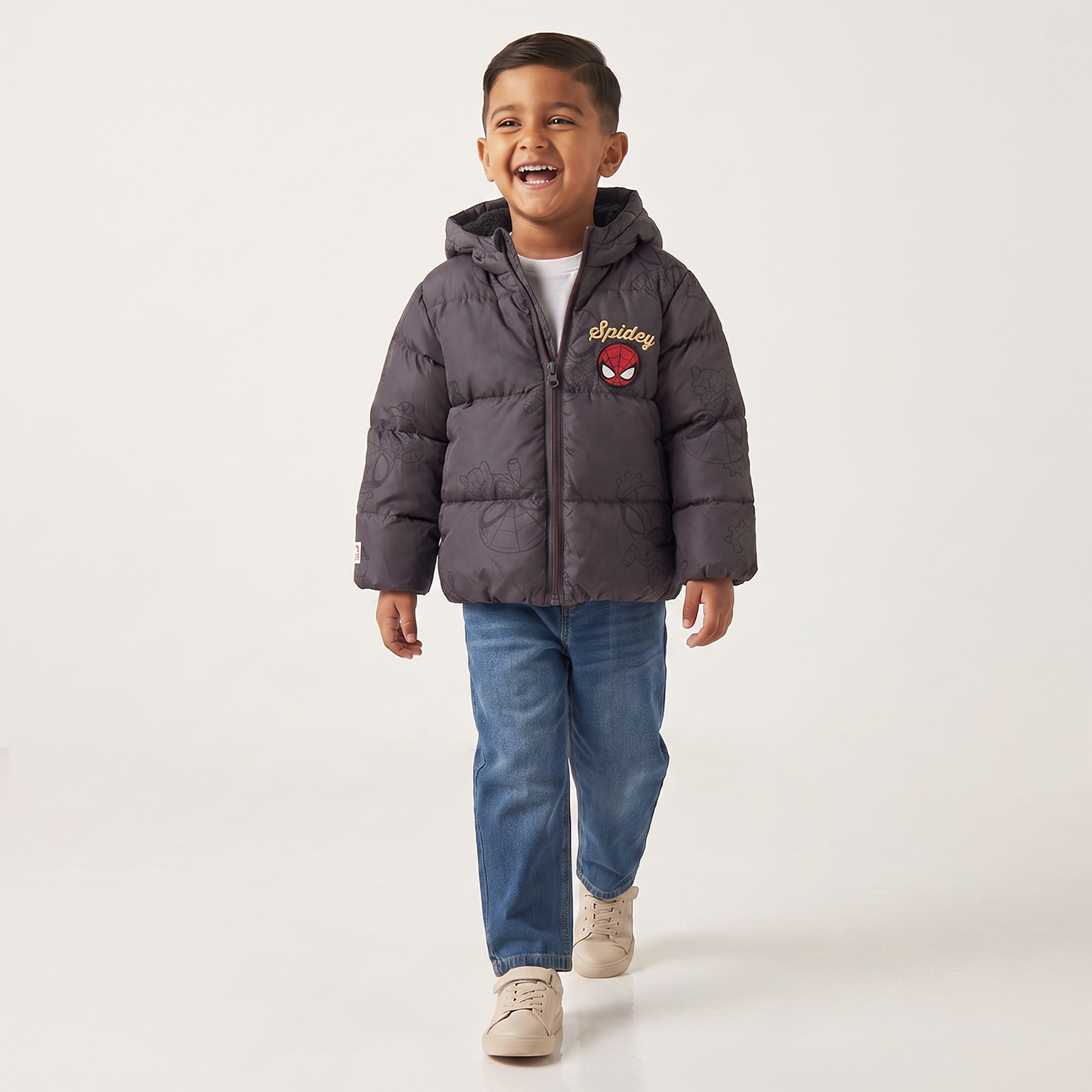 Spider-Man Puffer Jacket with Hood-boys-clothing-jacketsandcoats-image-5