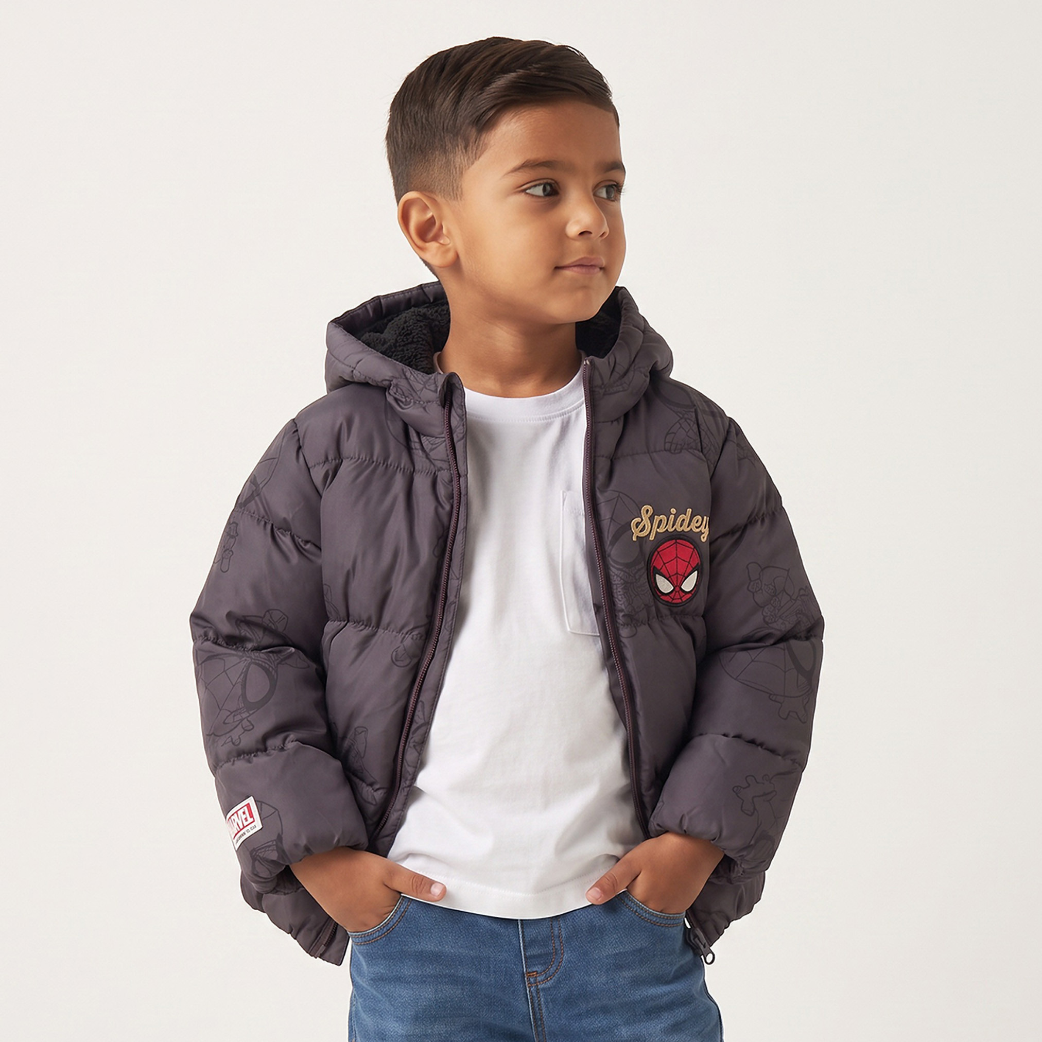 Spider-Man Puffer Jacket with Hood-boys-clothing-jacketsandcoats-image-6